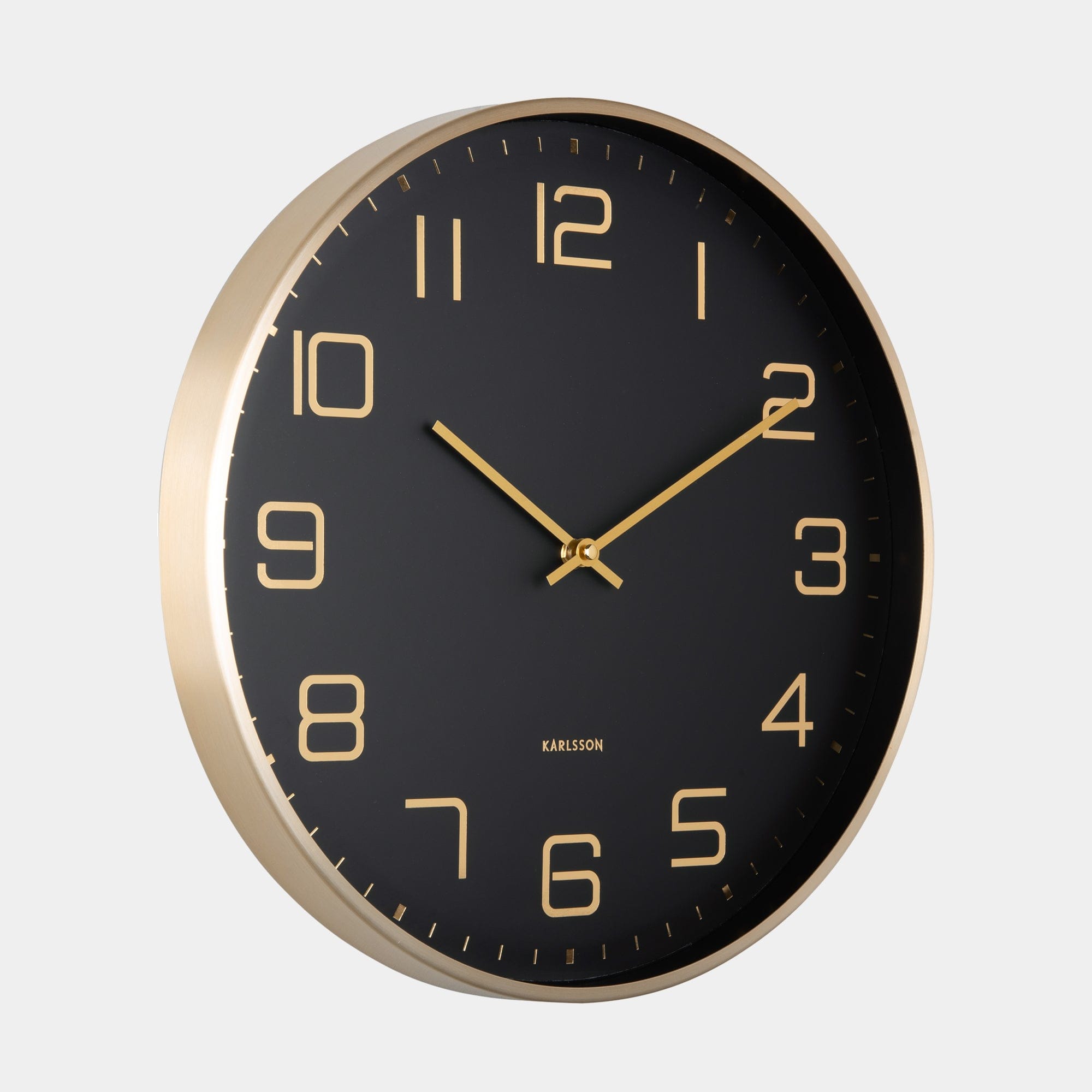 Elegance Glow - Wall Clock Black