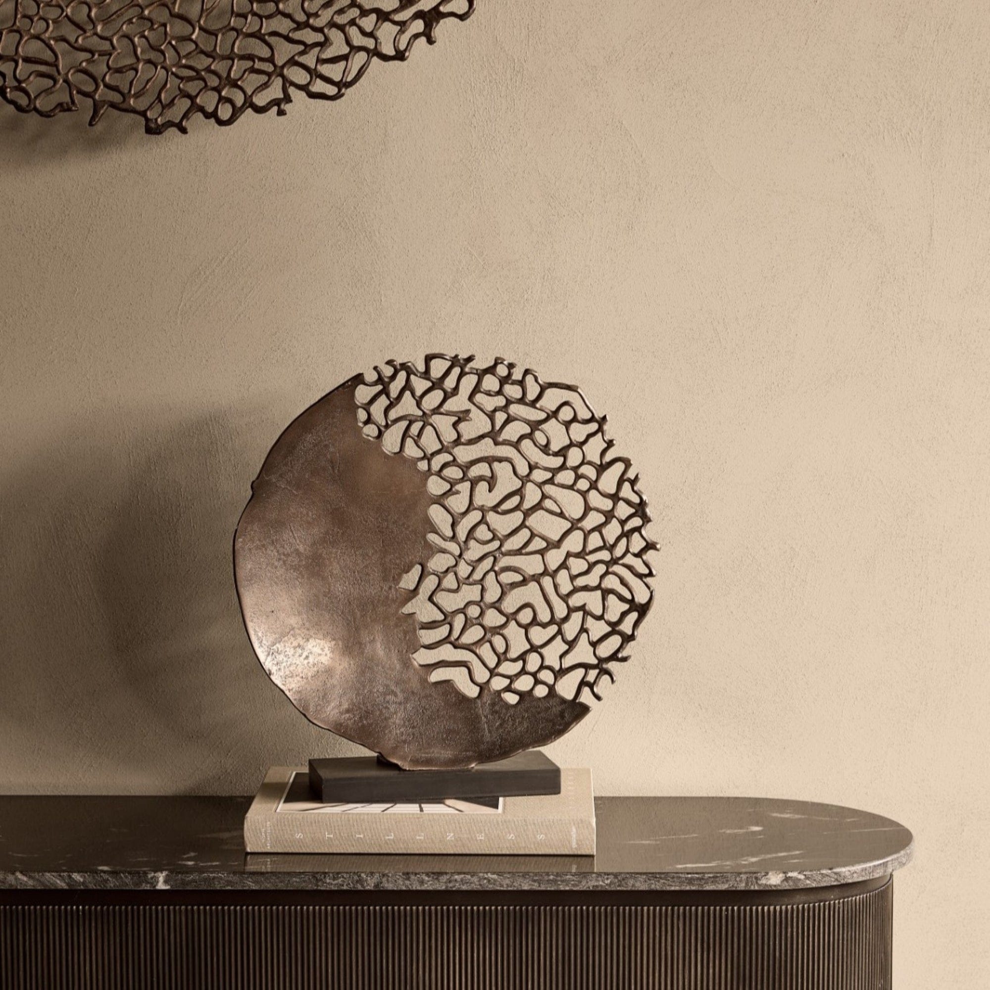 Apo Coral - Raw Bronze Sculpture