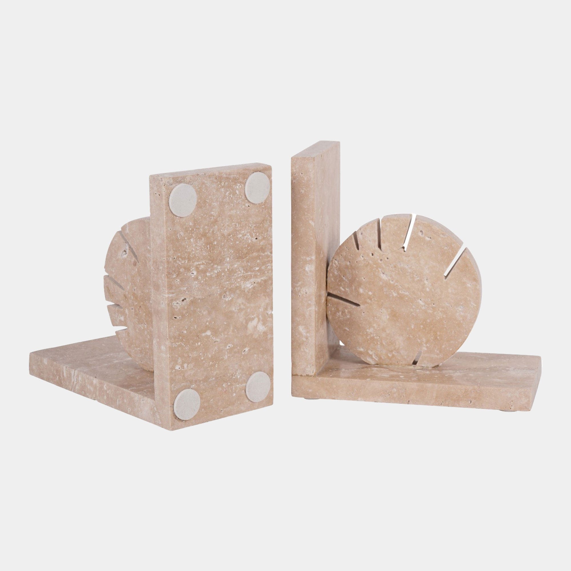 Catania - Travertine Bookends