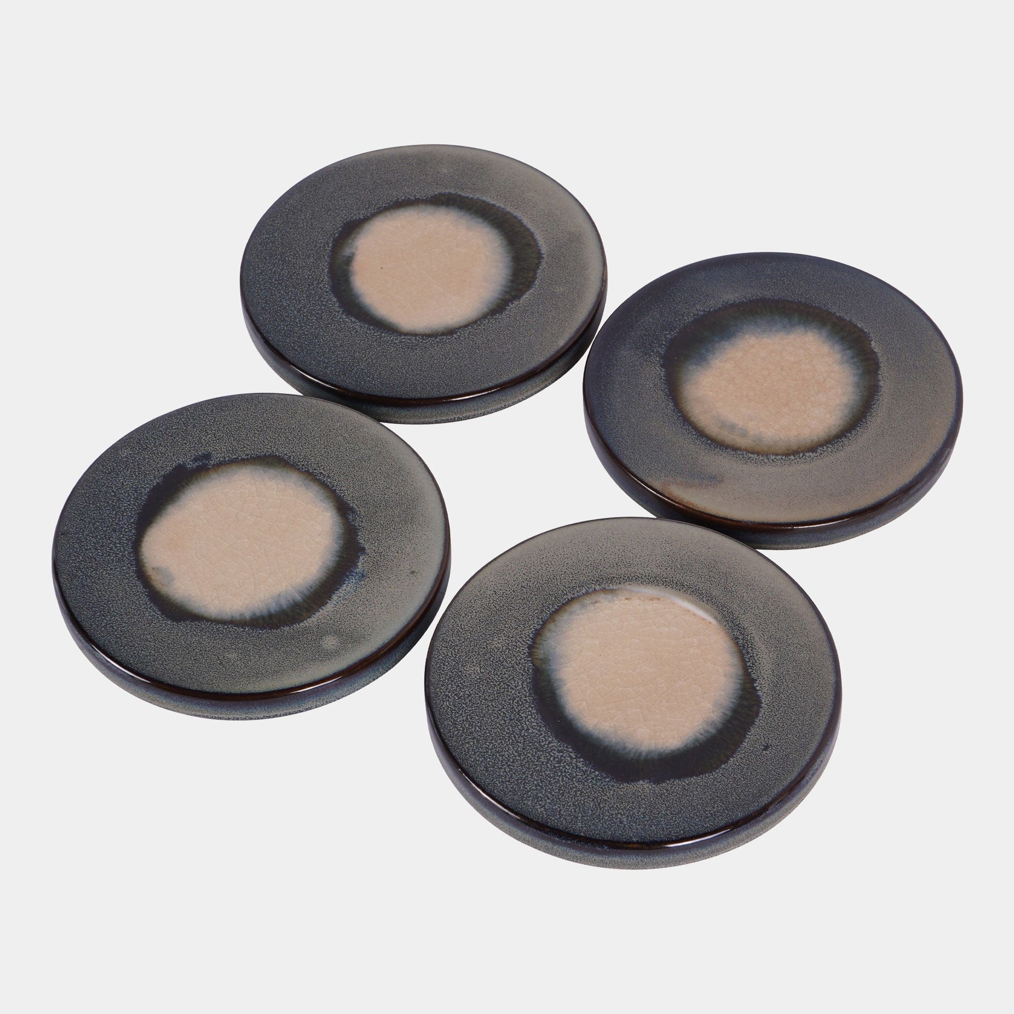 Medway - Reactive Glaze Blue Coaster Set of 4