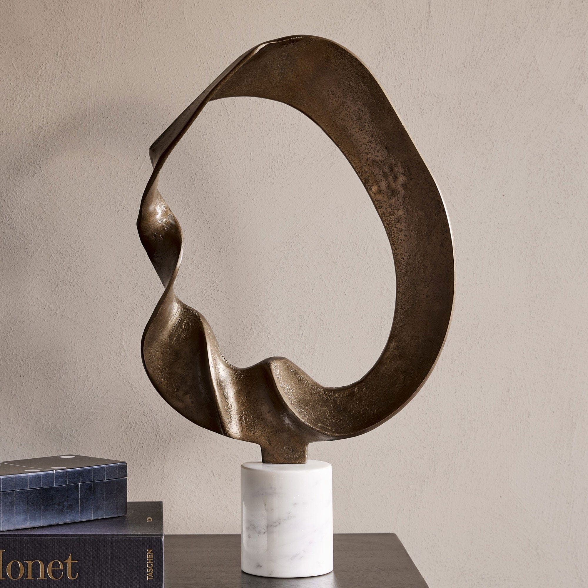 Kentford - Sculpture on Marble Base, Bronze