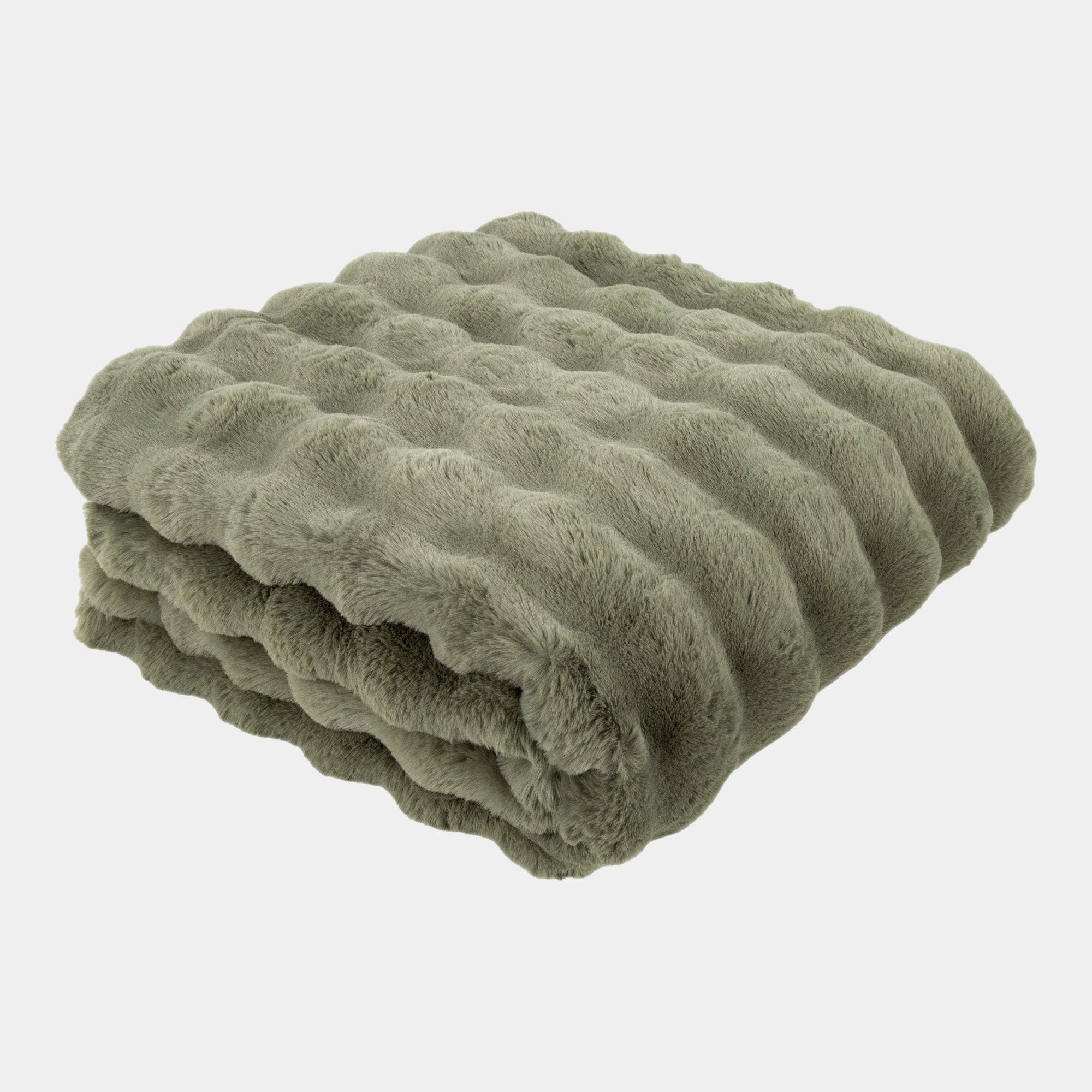 Glam - Sage Faux Fur Throw 150x200cm