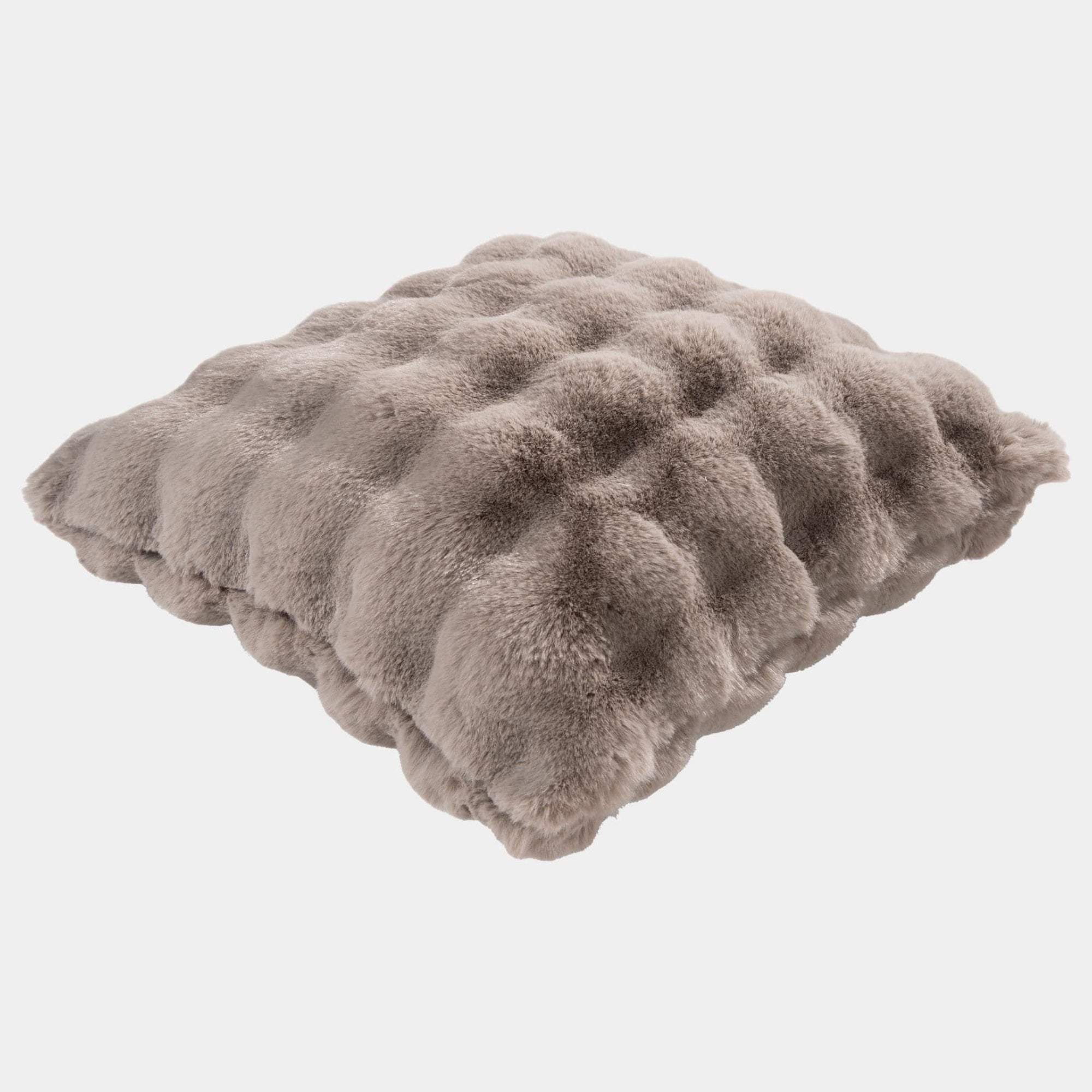 Glam Faux Fur - Taupe Cushion 50x50cm
