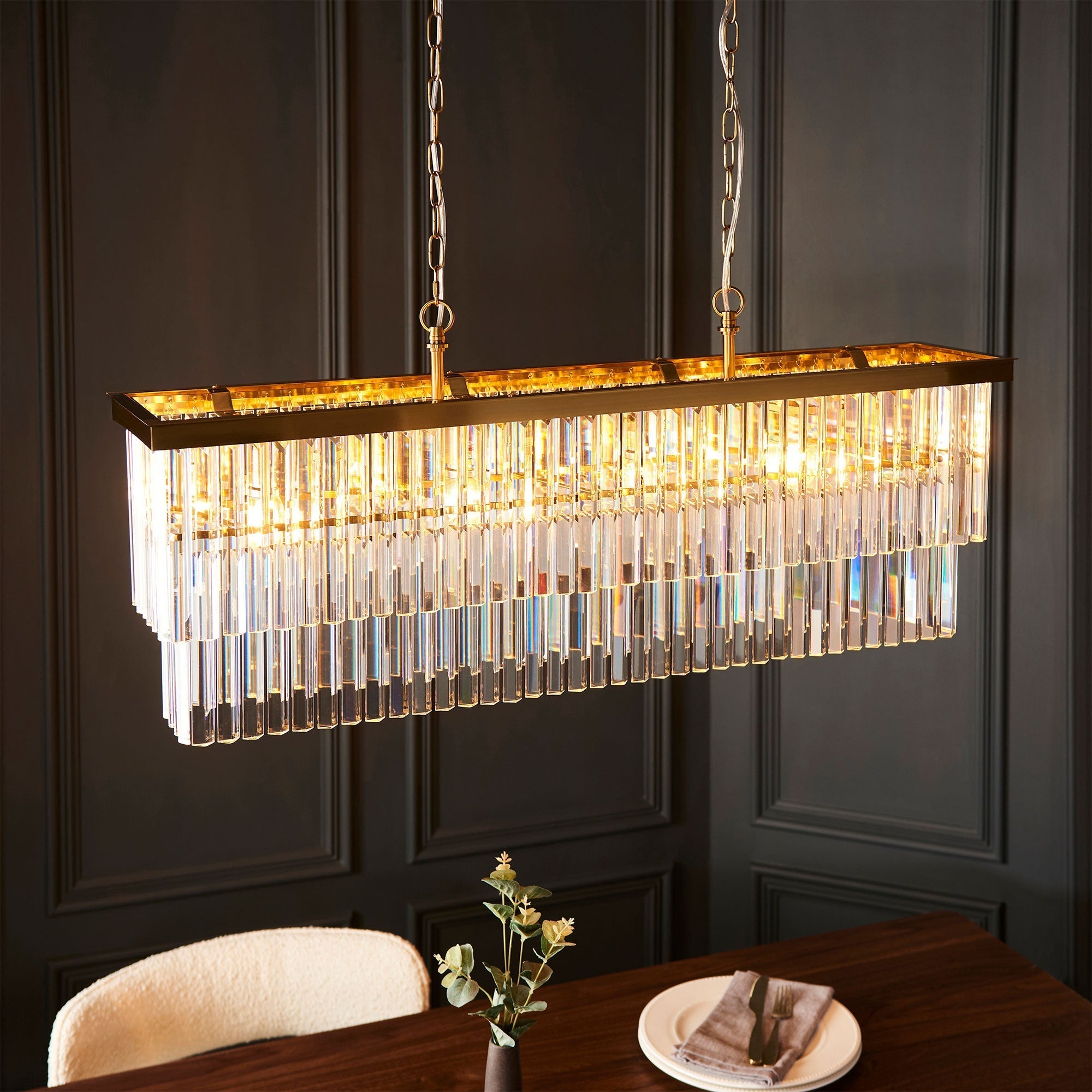 Rhonda Aged Brass - Pendant Ceiling Light