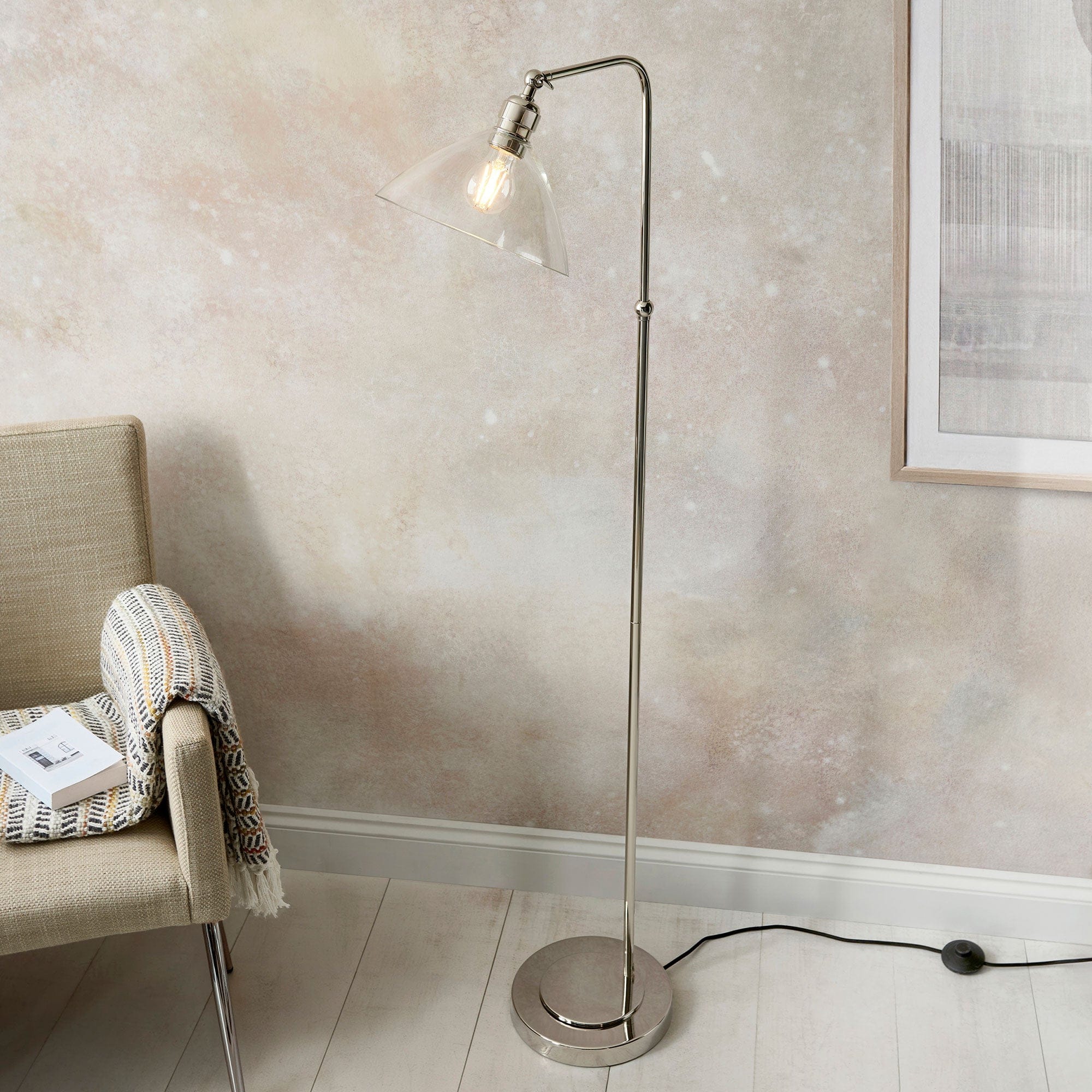 Kinver - Floor Lamp, Nickel