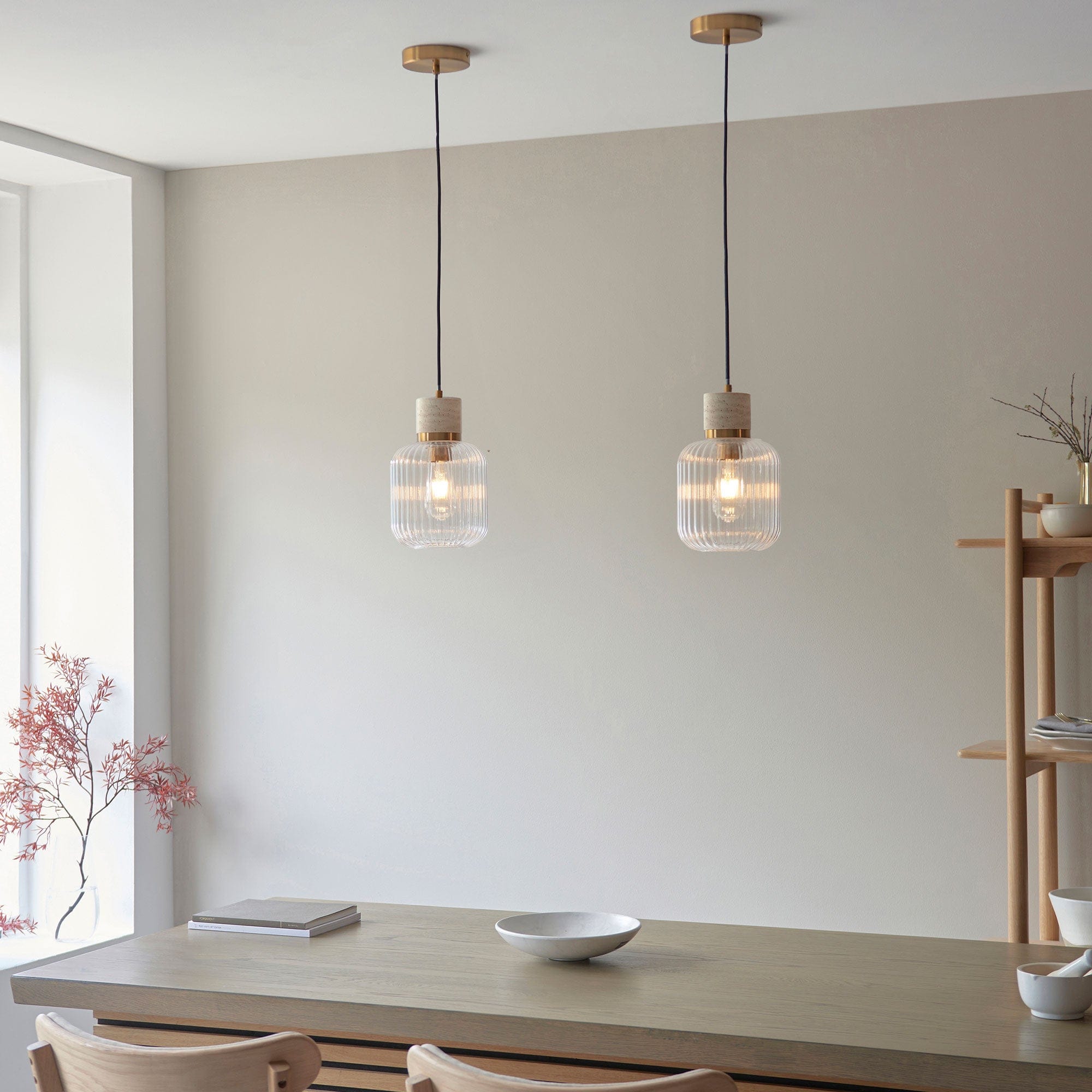 Cavern - Pendant Ceiling Light, Beige Marble