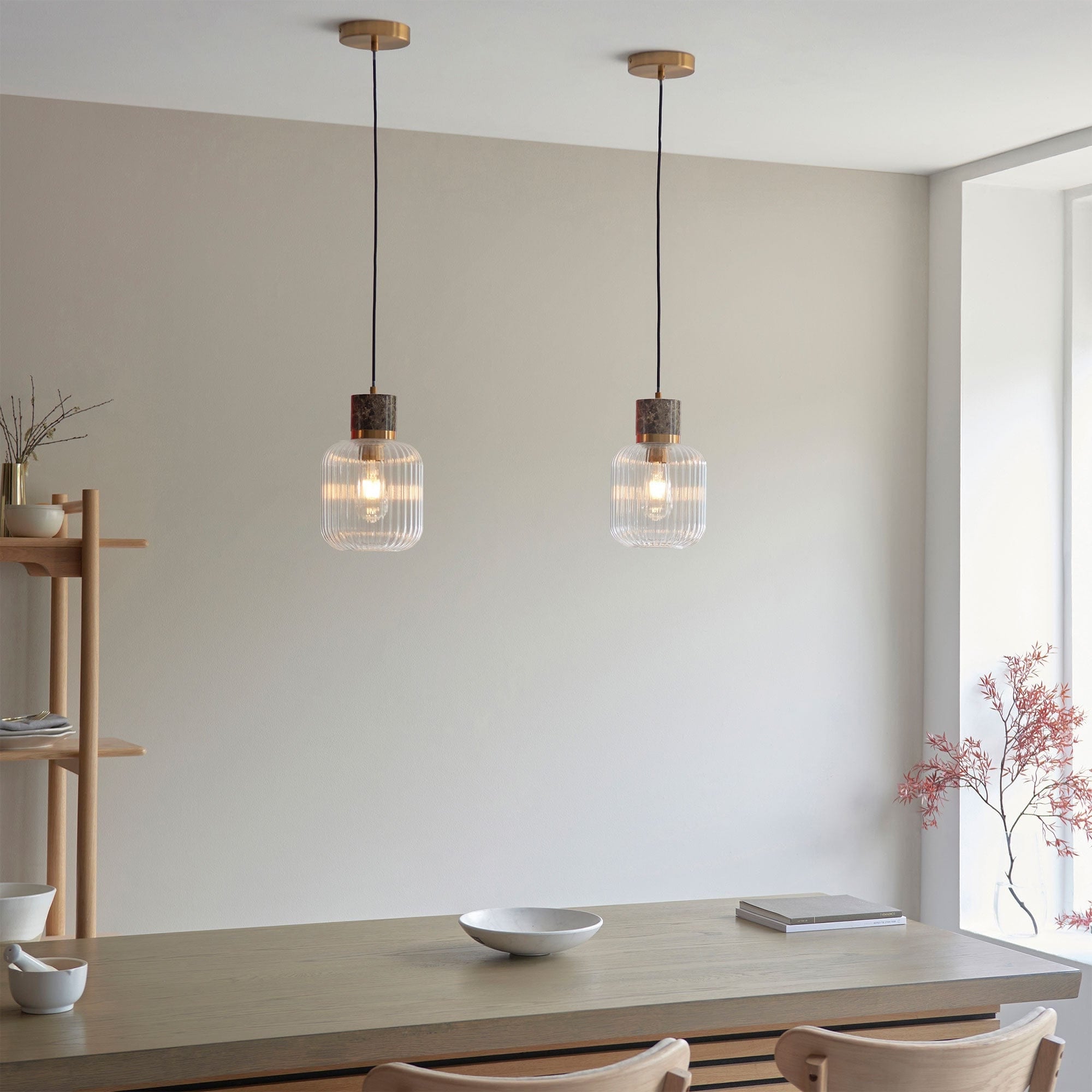 Cavern Brown Marble - Pendant Ceiling Light