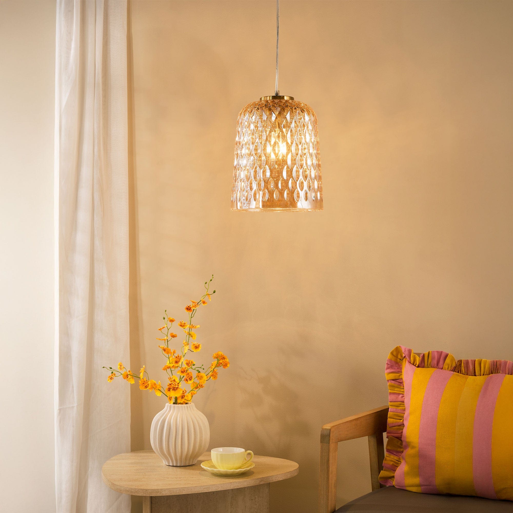 Lanzo Amber - Pendant Ceiling Light