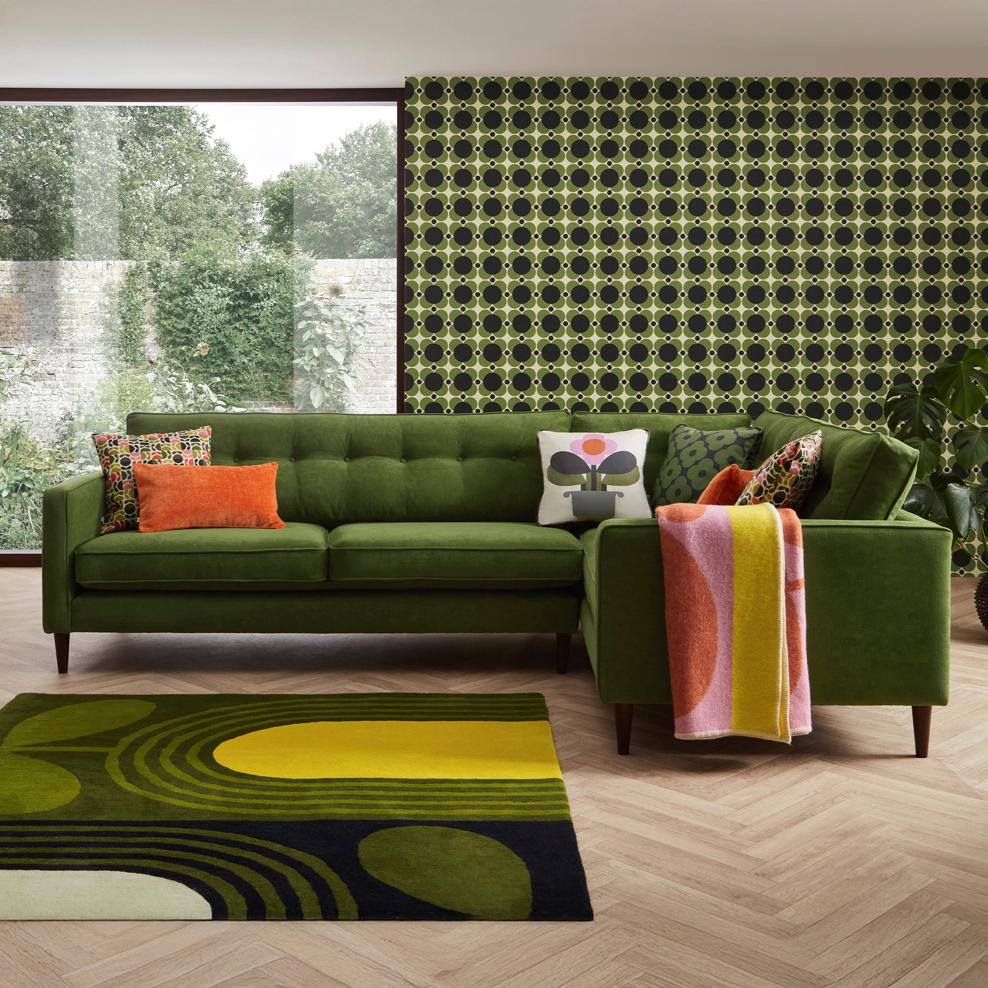 Orla Kiely Ebben - LHF Corner Group Sofa, Fabric