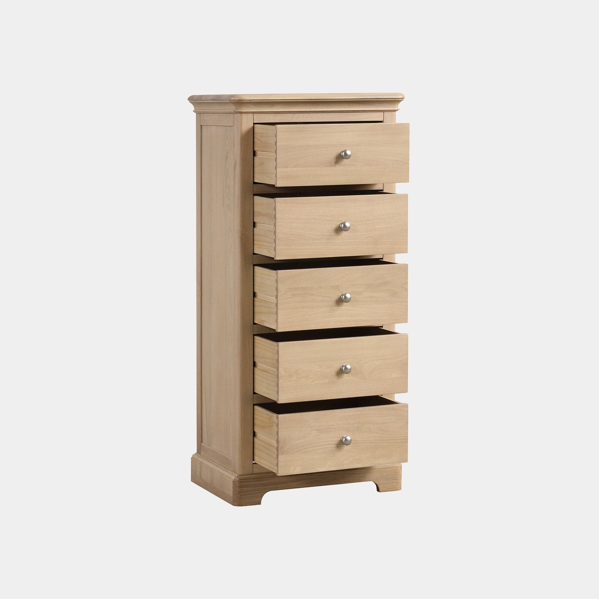 Ravenswood Oak - 5 Drawer Chest of Drawers, Tall