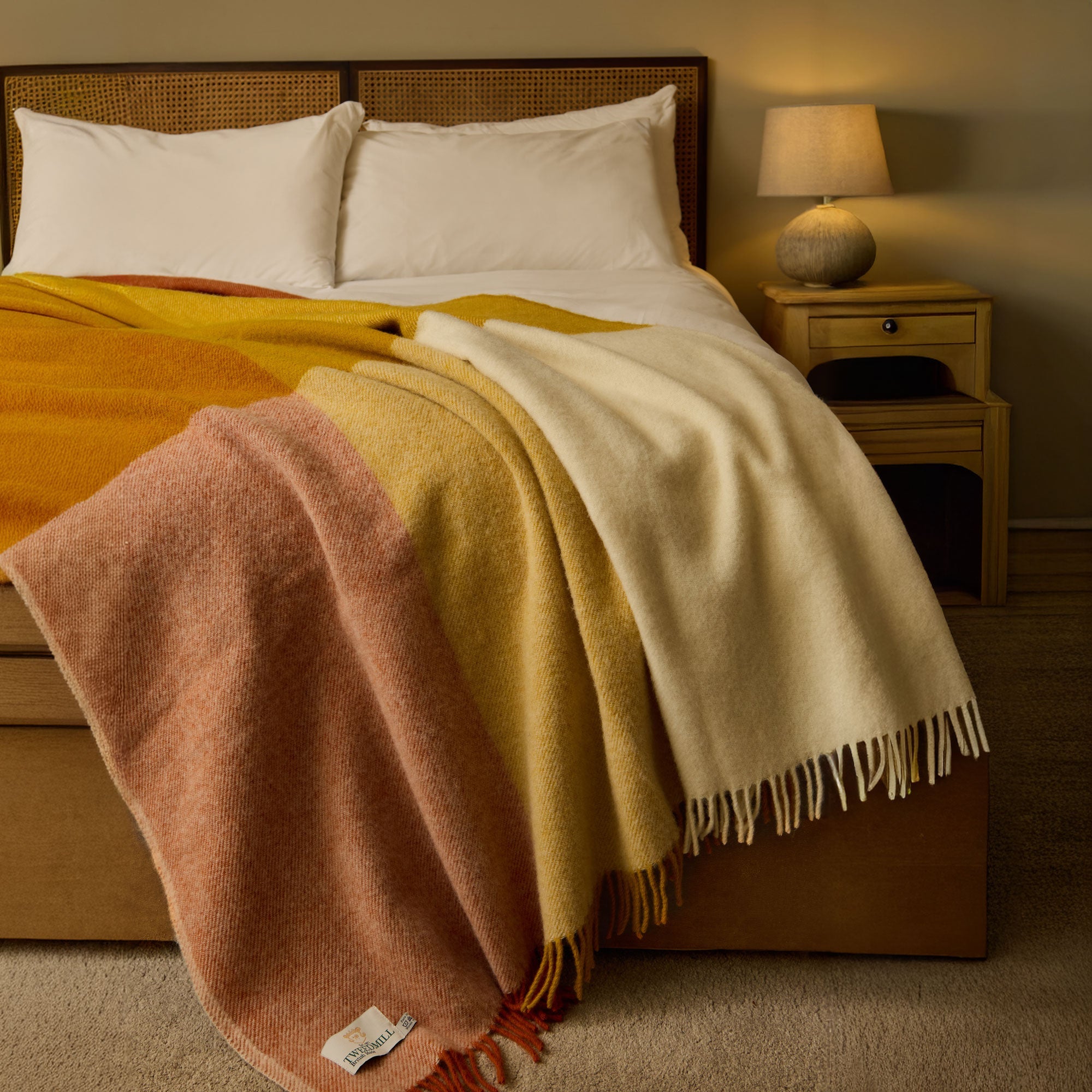 Paddock Orange - Lambswool Throw 140x240cm