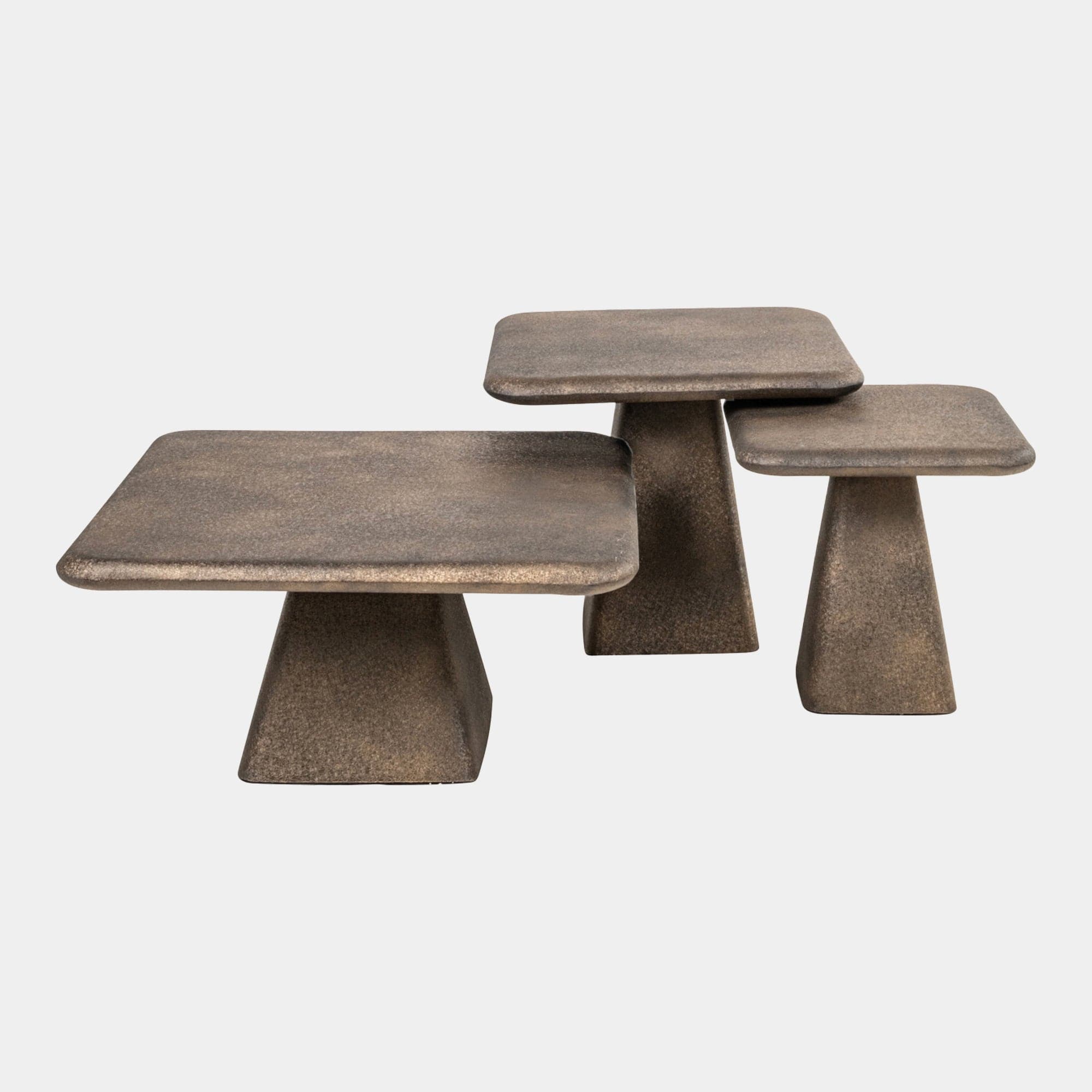 Flyte - Metallic Coffee Tables, Set of 3