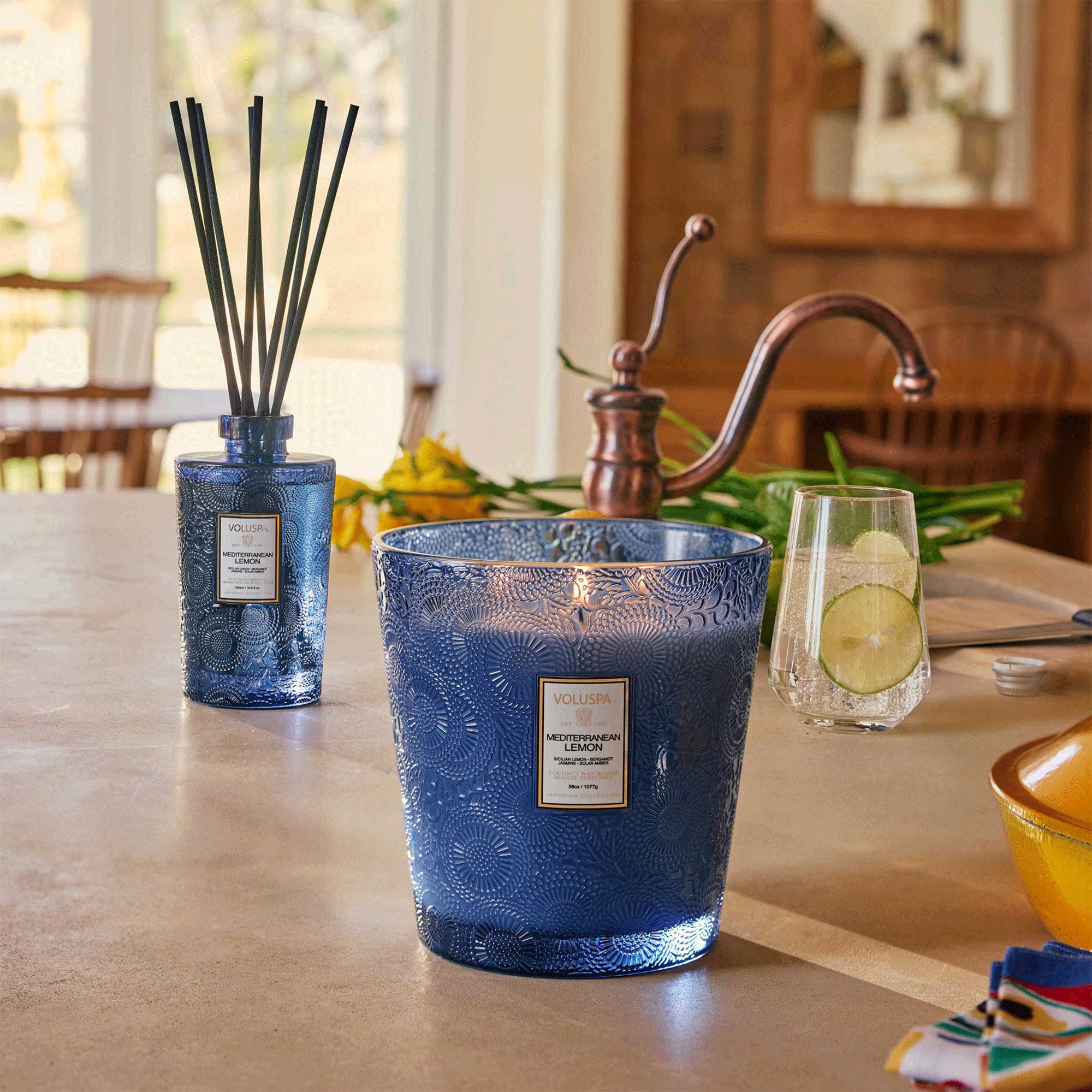 Voluspa - Mediterranean Lemon Candle Jar