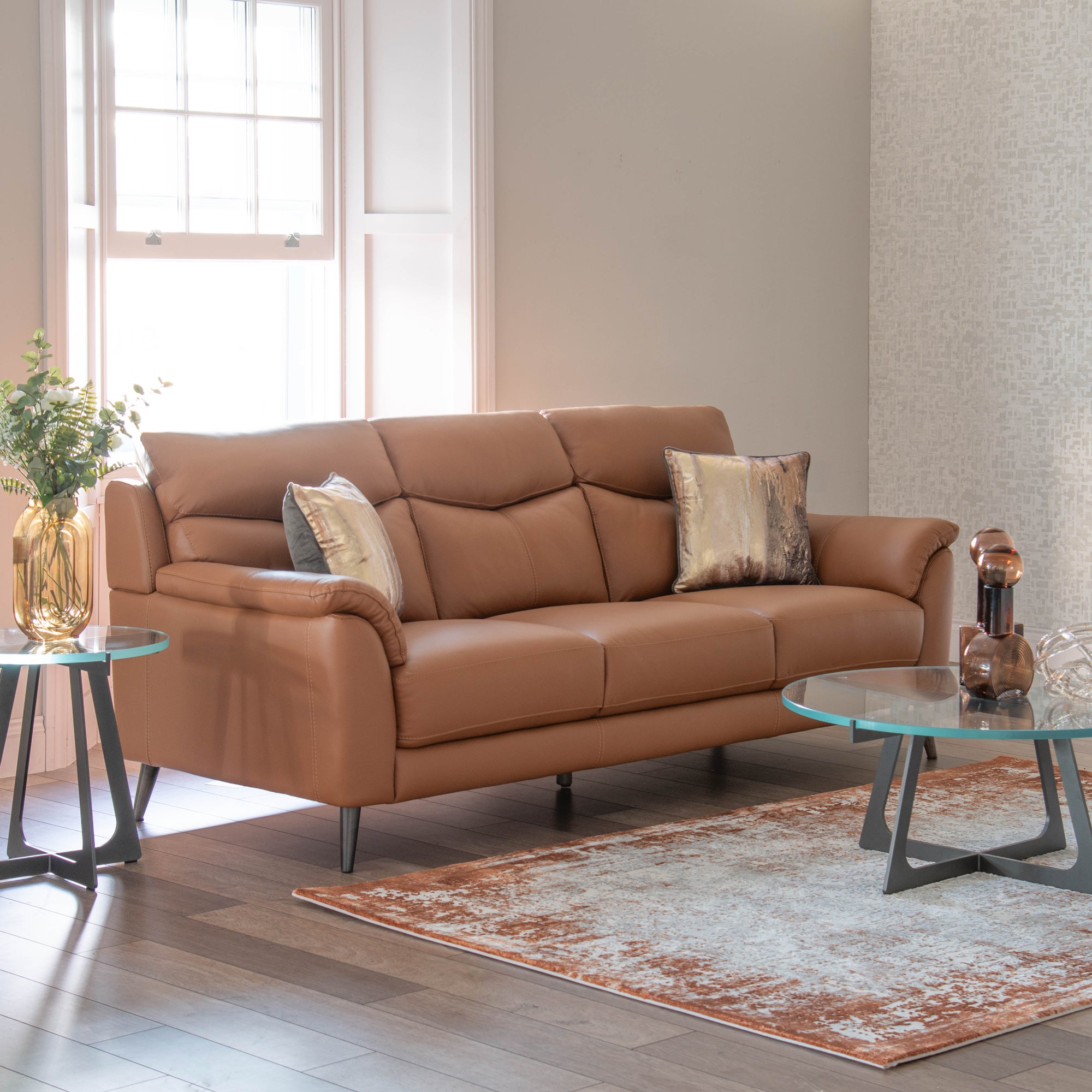 Charleston - 3 Seat Sofa In Leather