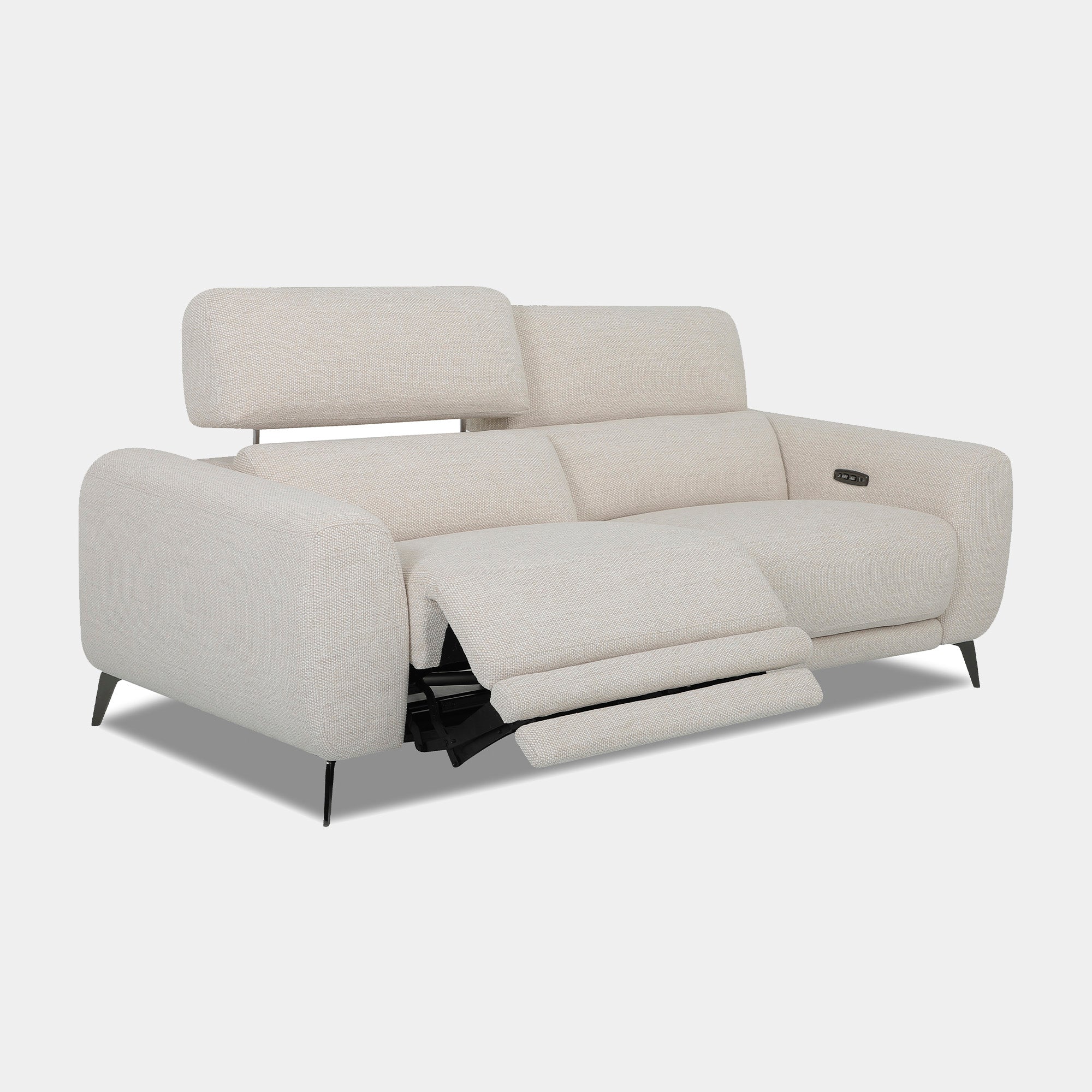 Portland - 2 Seat Sofa With Power Recliners & Toggle Switches In Fabric