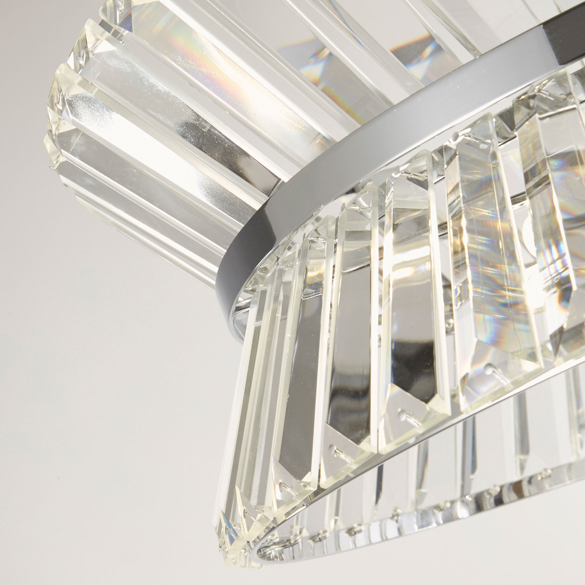 Christie - 7 Pendant Chrome Crystal Light