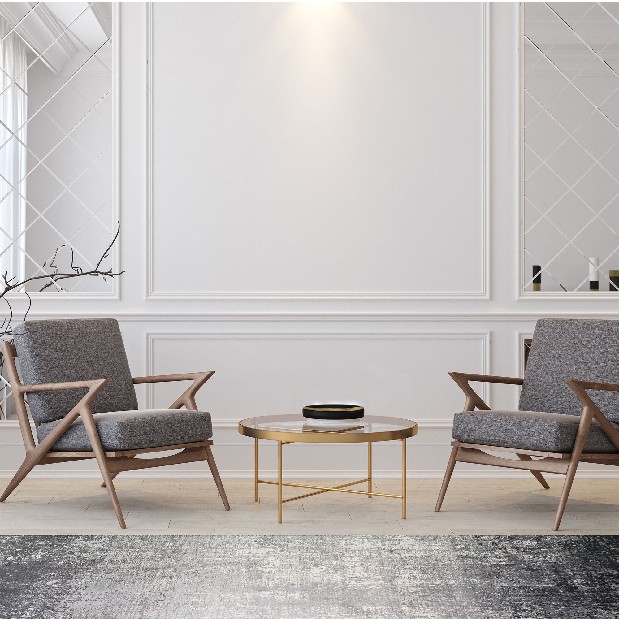 Rug Ombre Charcoal 160 x 230cm