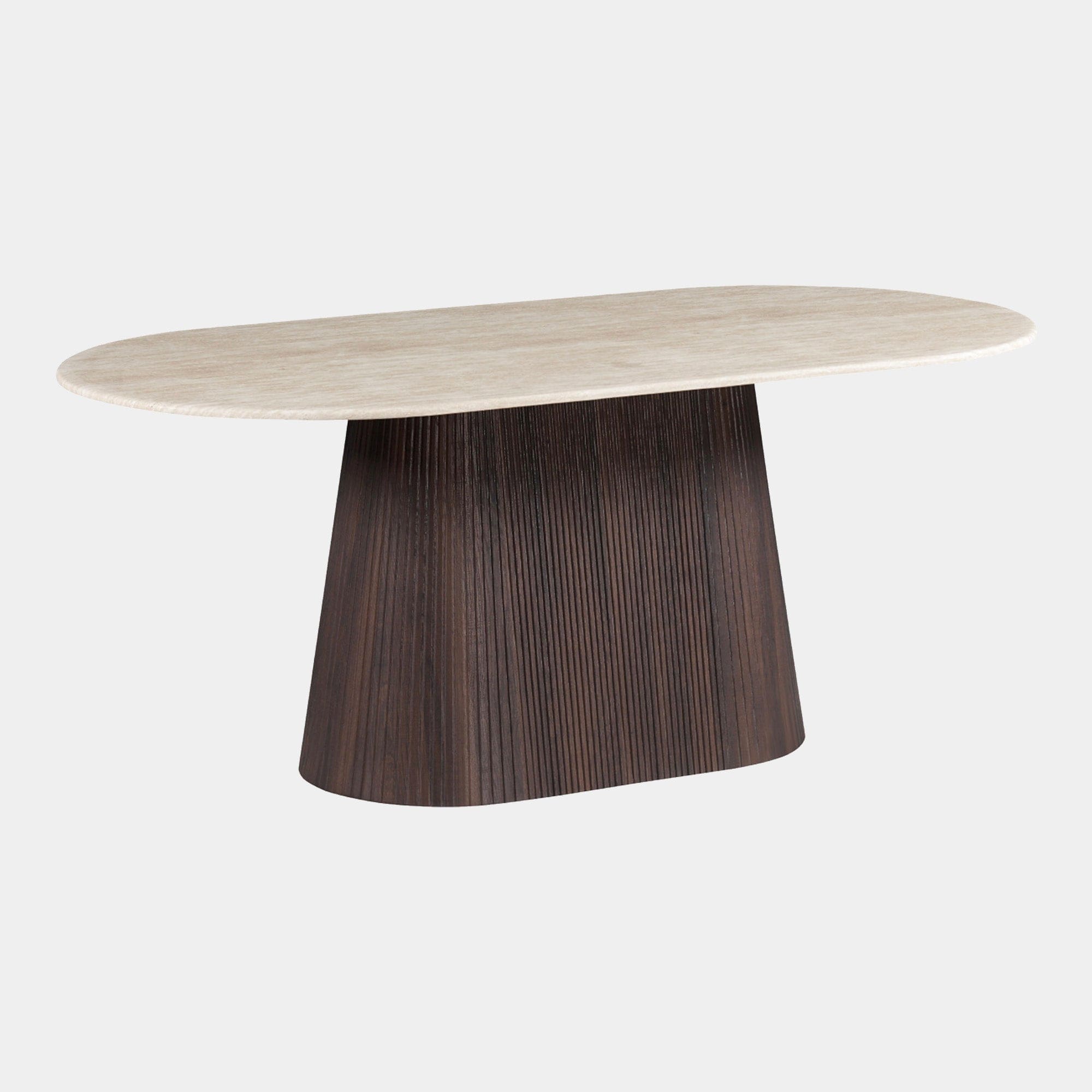 180cm Dining Table & 4 Scandi Chairs In Walnut