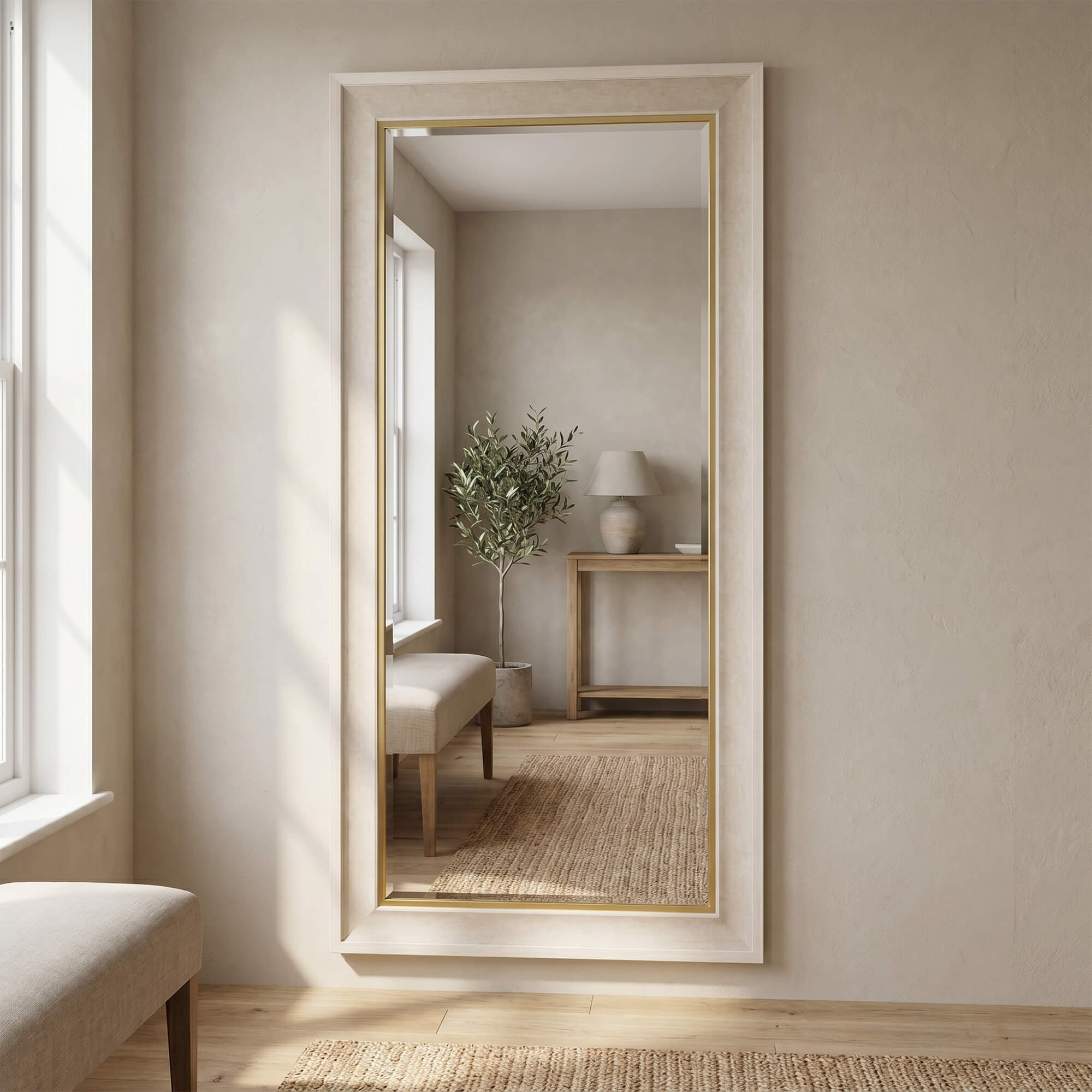 Marbre White - Full Length Wall Mirror
