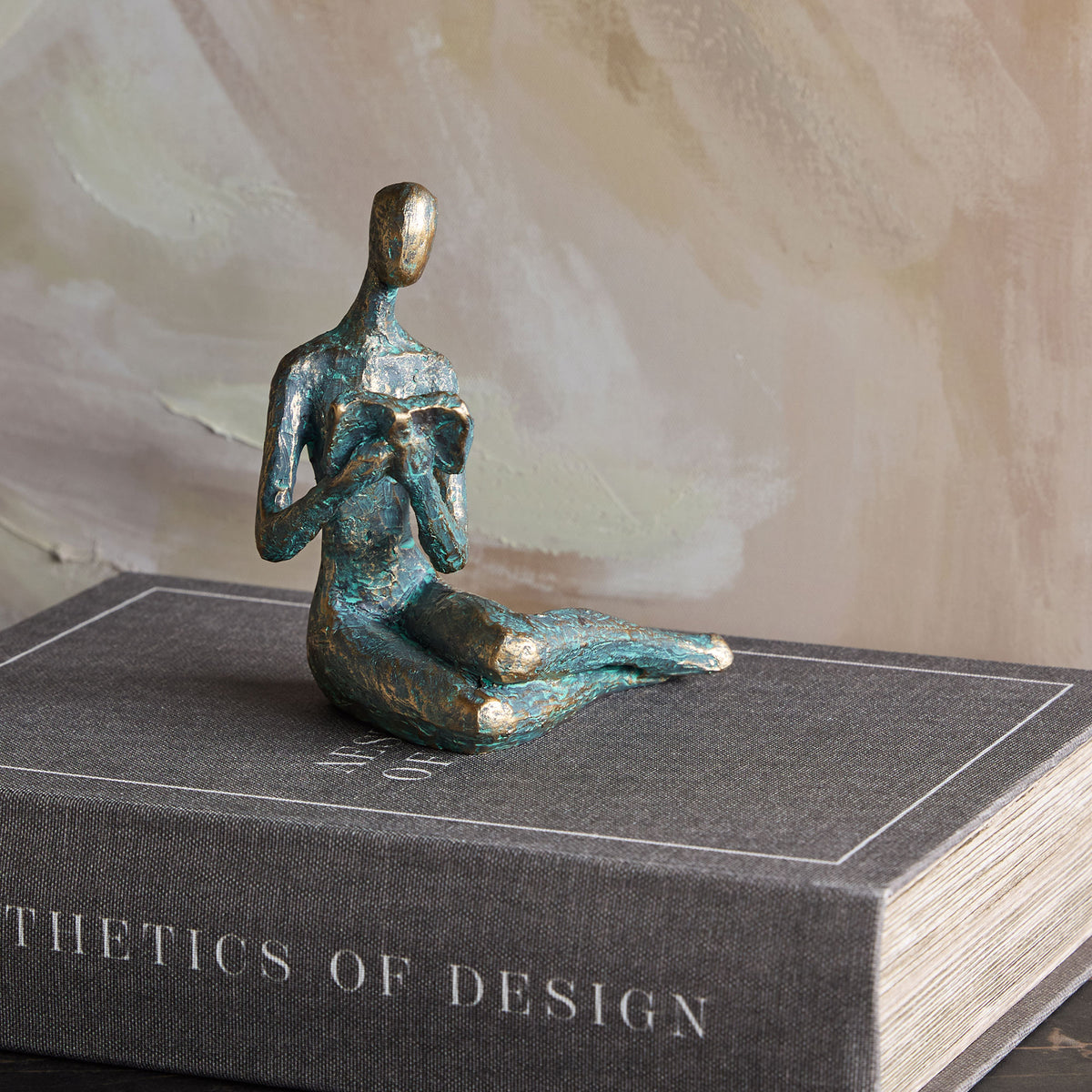 Echoes of the Heart - Verdigris Sculpture