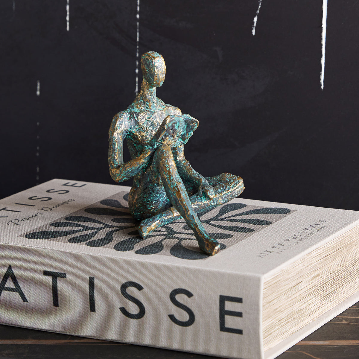 Quiet Reflection - Verdigris Sculpture