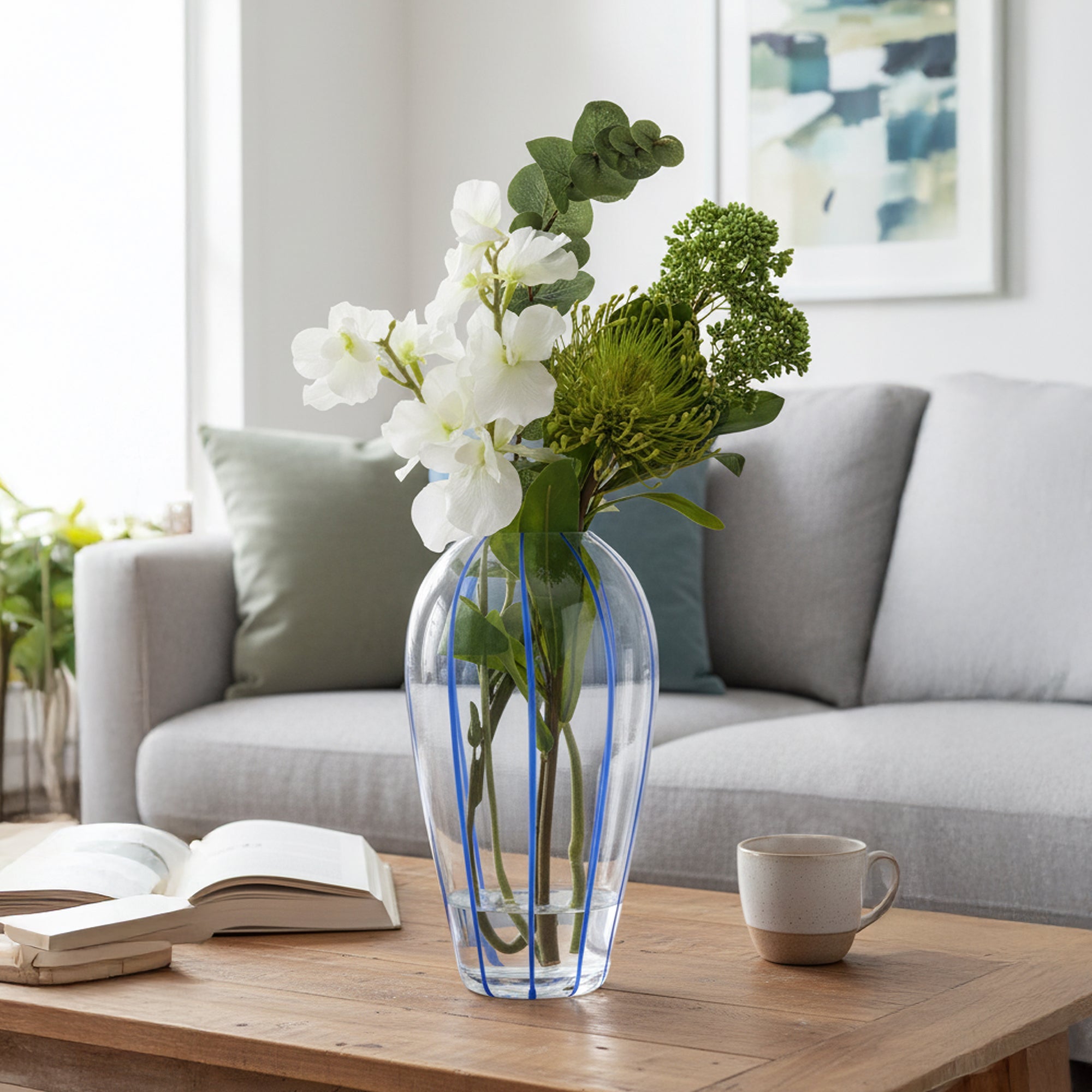 Anton Studio Designs Linea - Vase, Blue