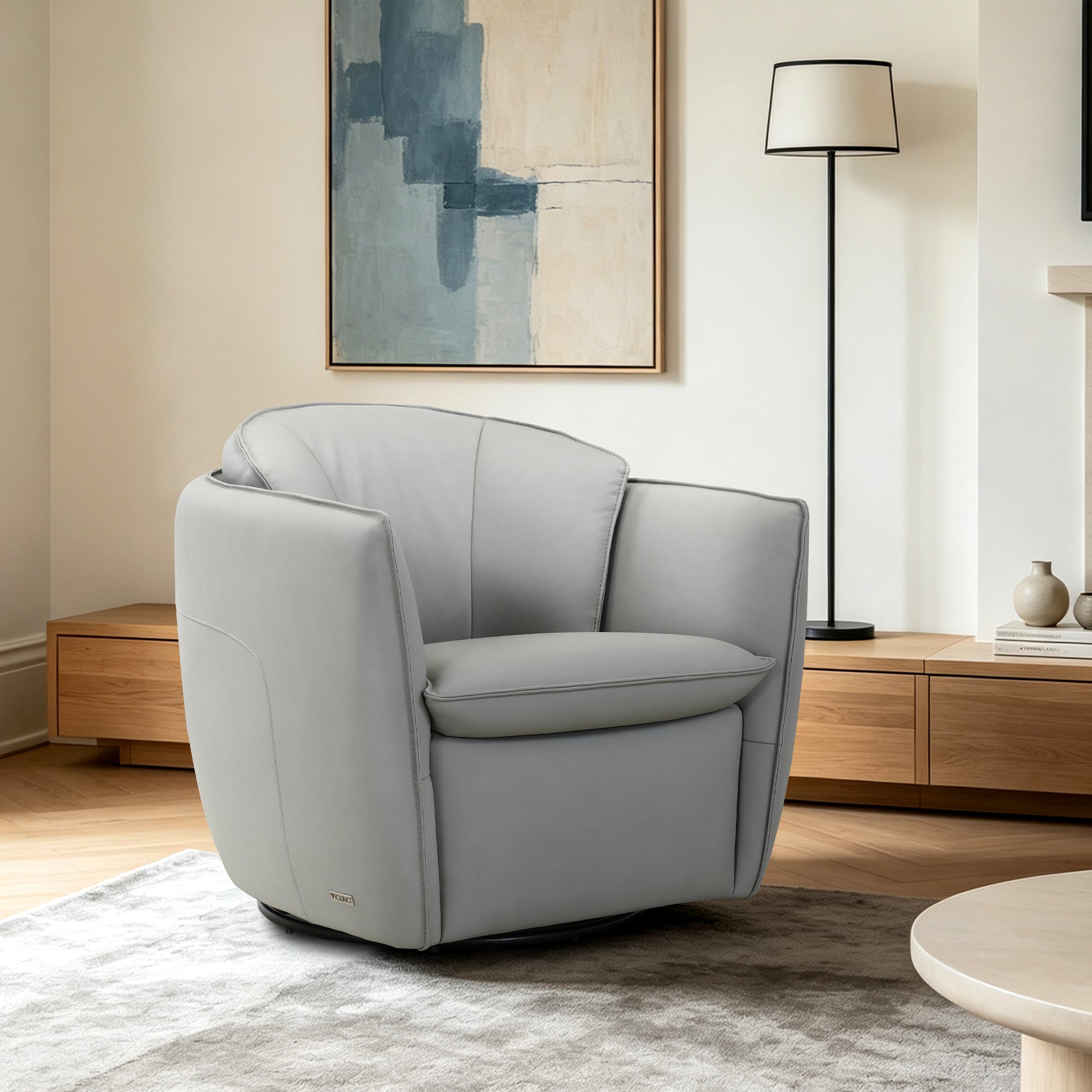 Aalto - Swivel Chair, Leather