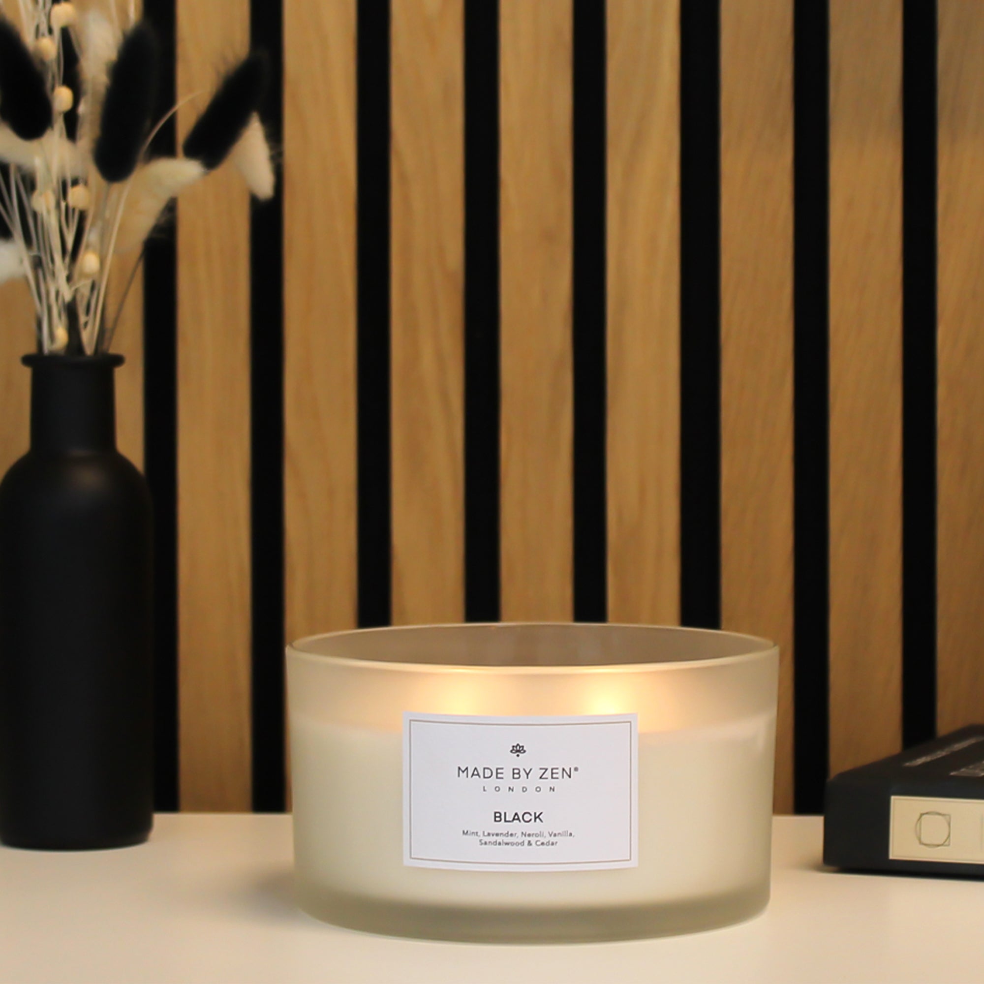 Made By Zen - Signature Black Scented Candle 600g