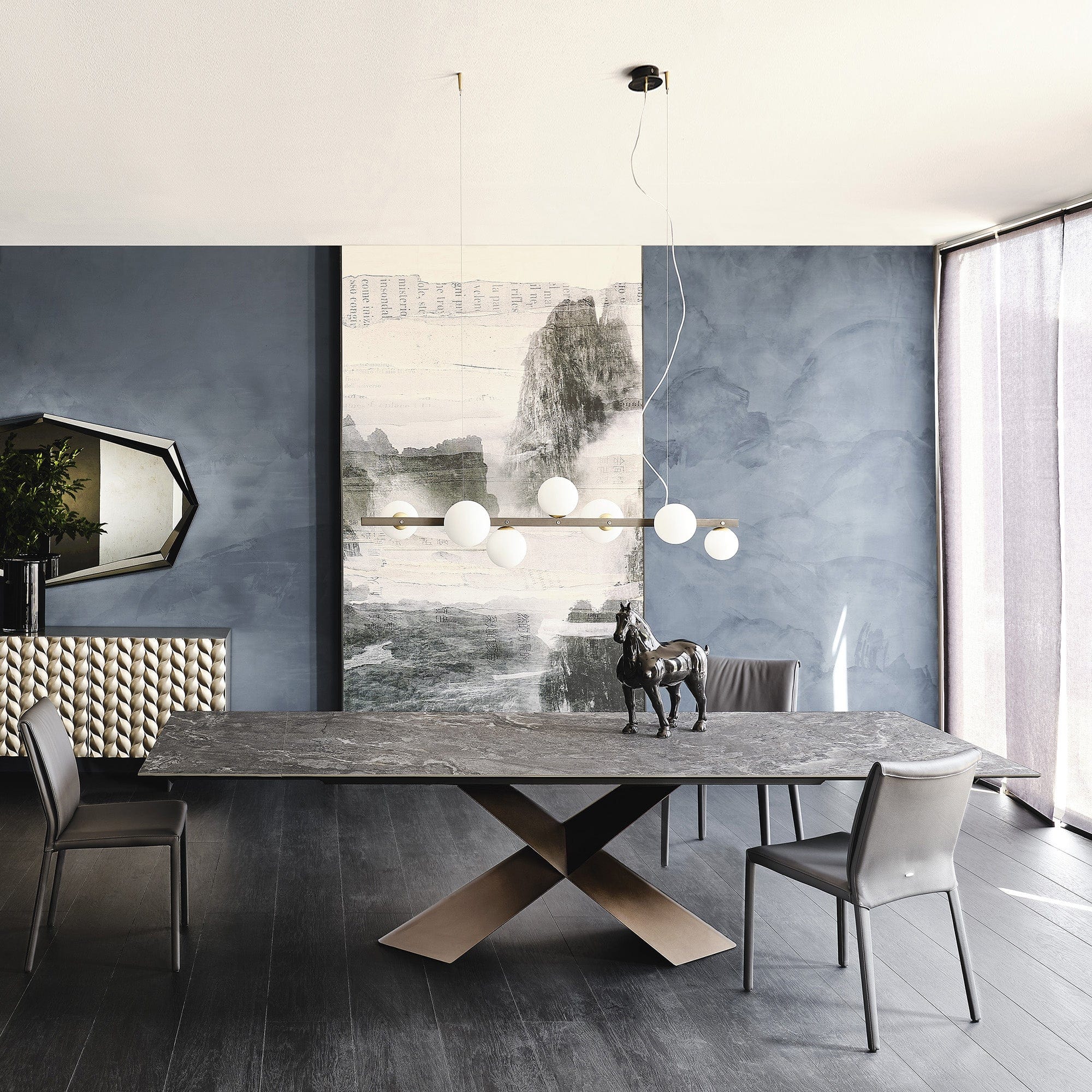 Cattelan Italia Tyron Keramik Drive - Extending Dining Table 182cm