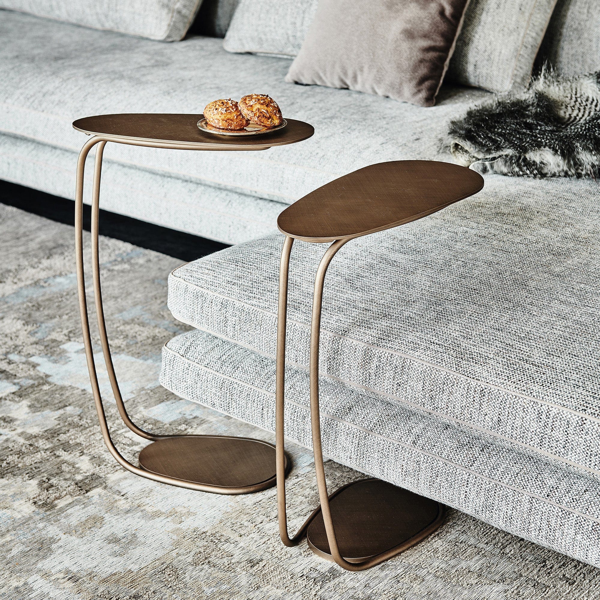 Cattelan Italia Yago - Metallic Side Table