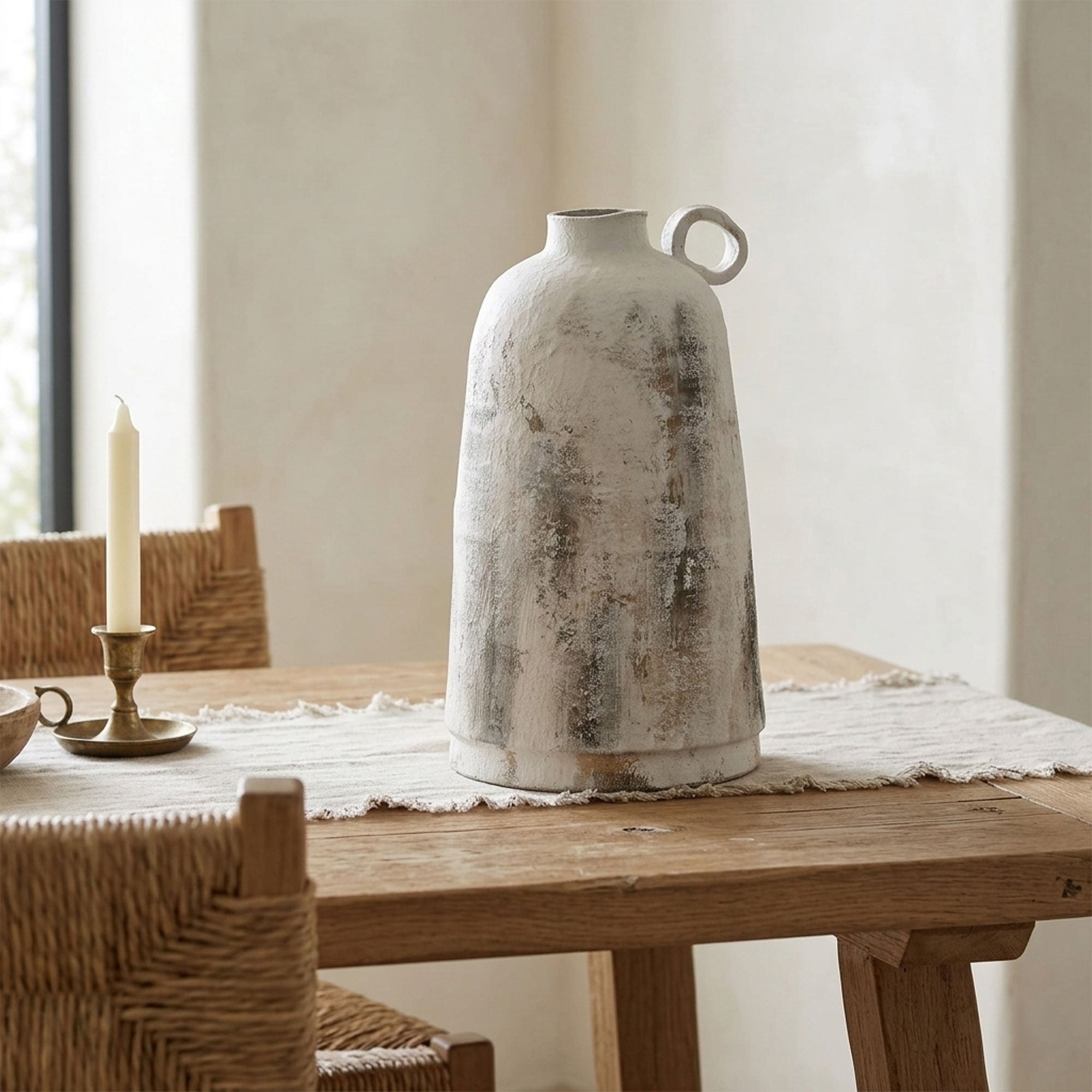 Distressed - White Vase