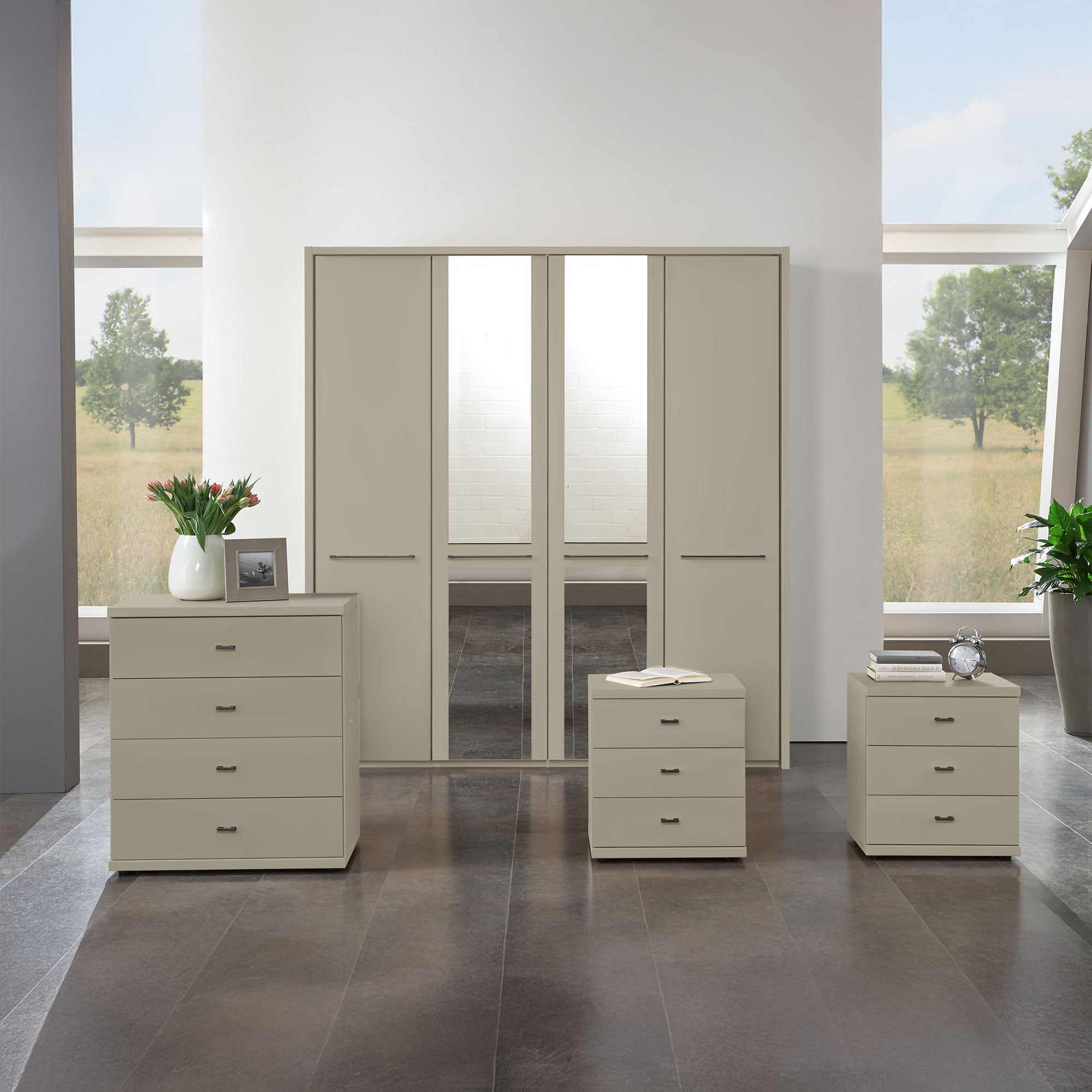 Fitzroy - 4 Drawer Bedside Chest