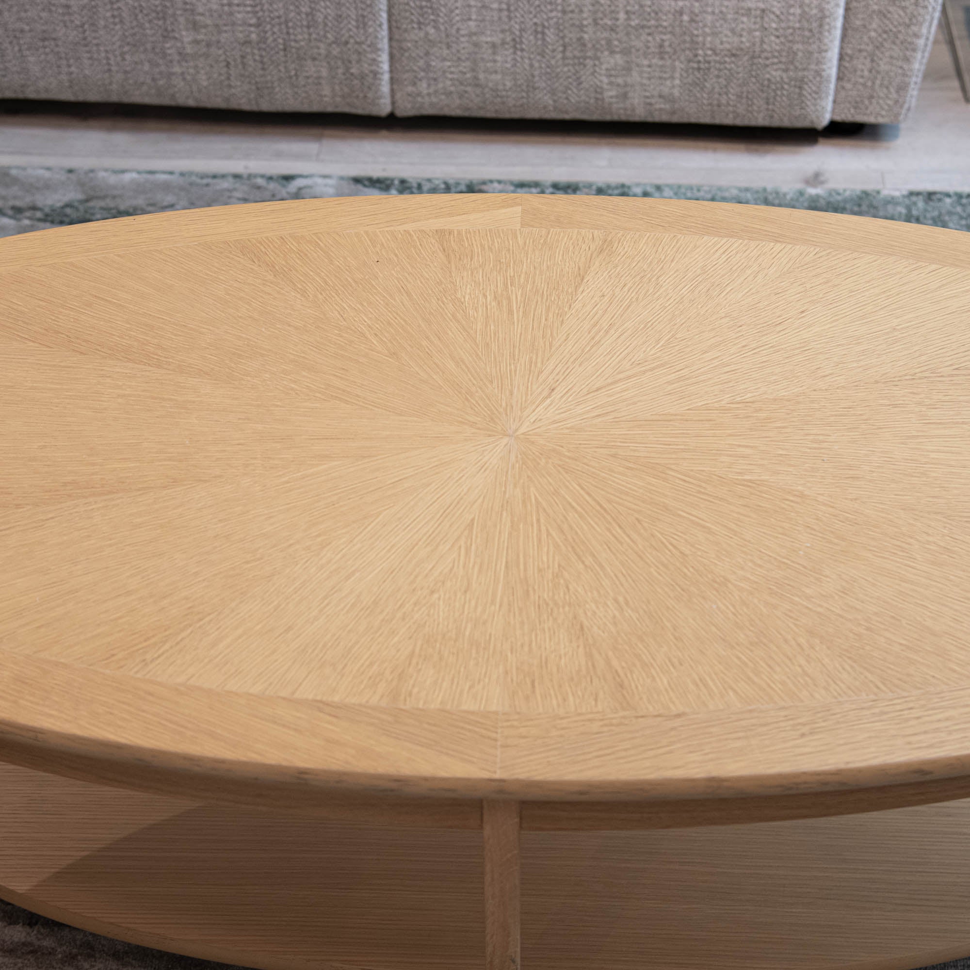 Contour - Oval Coffee Table With Sunburst Top - Item As Pictured