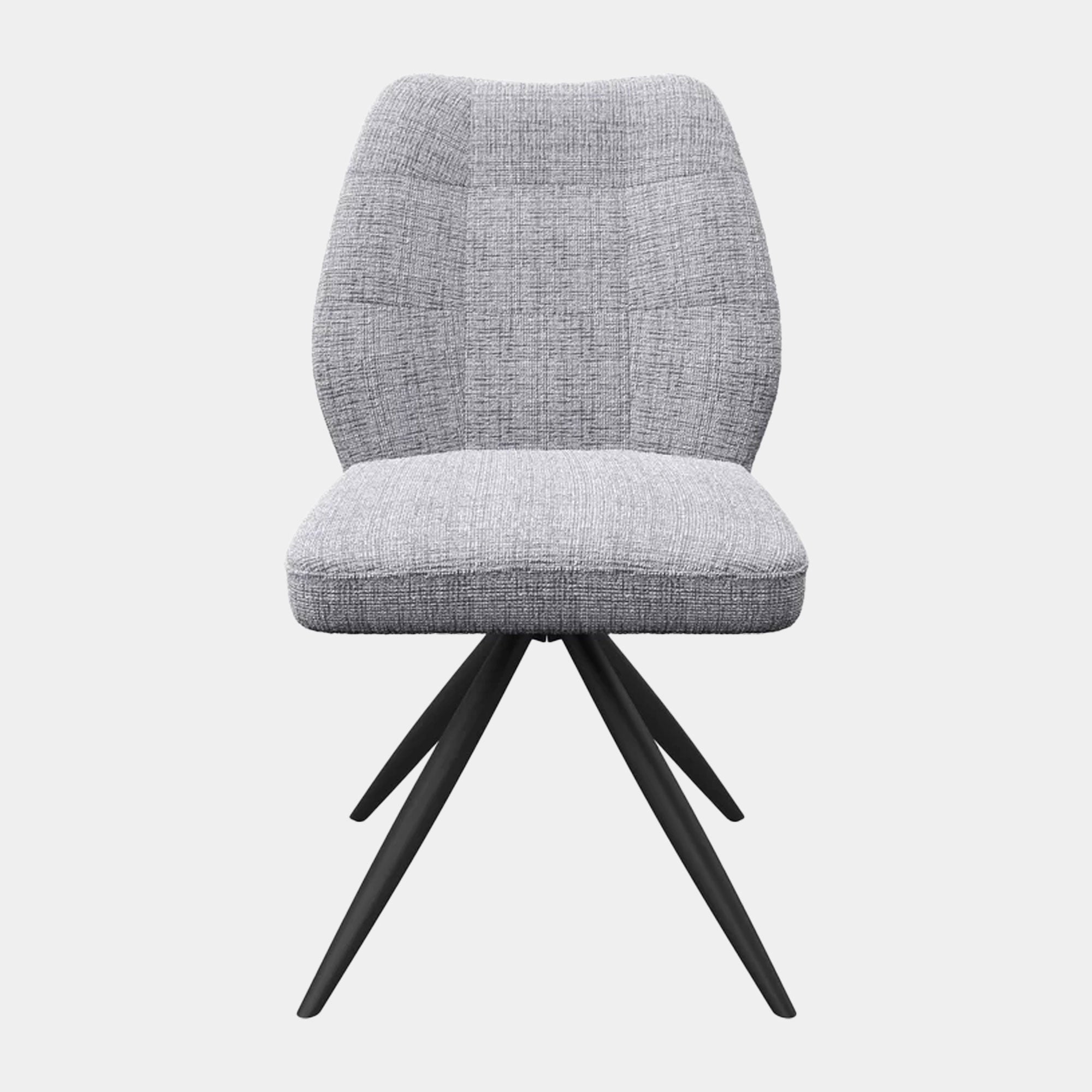 Cortado - Swivel Dining Chair, Grey Fabric