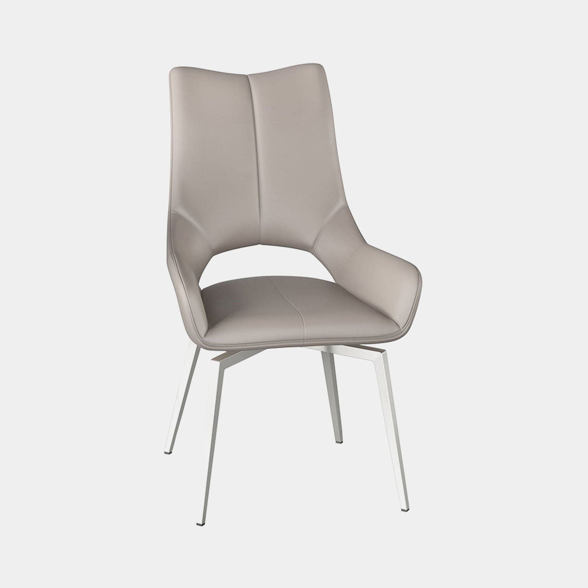 Aristo Swivel Dining Chair In Faux Leather Lowest Price