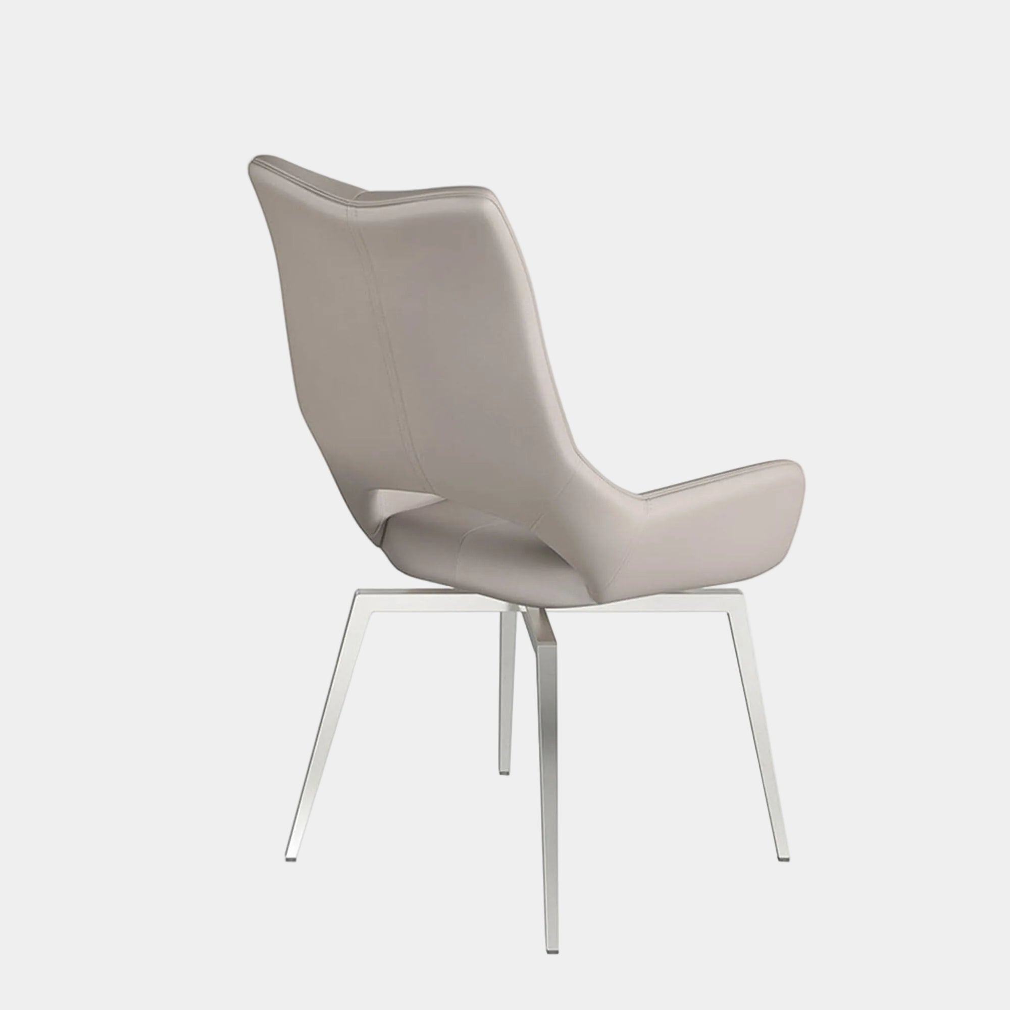 Aristo - Swivel Dining Chair, Faux Leather