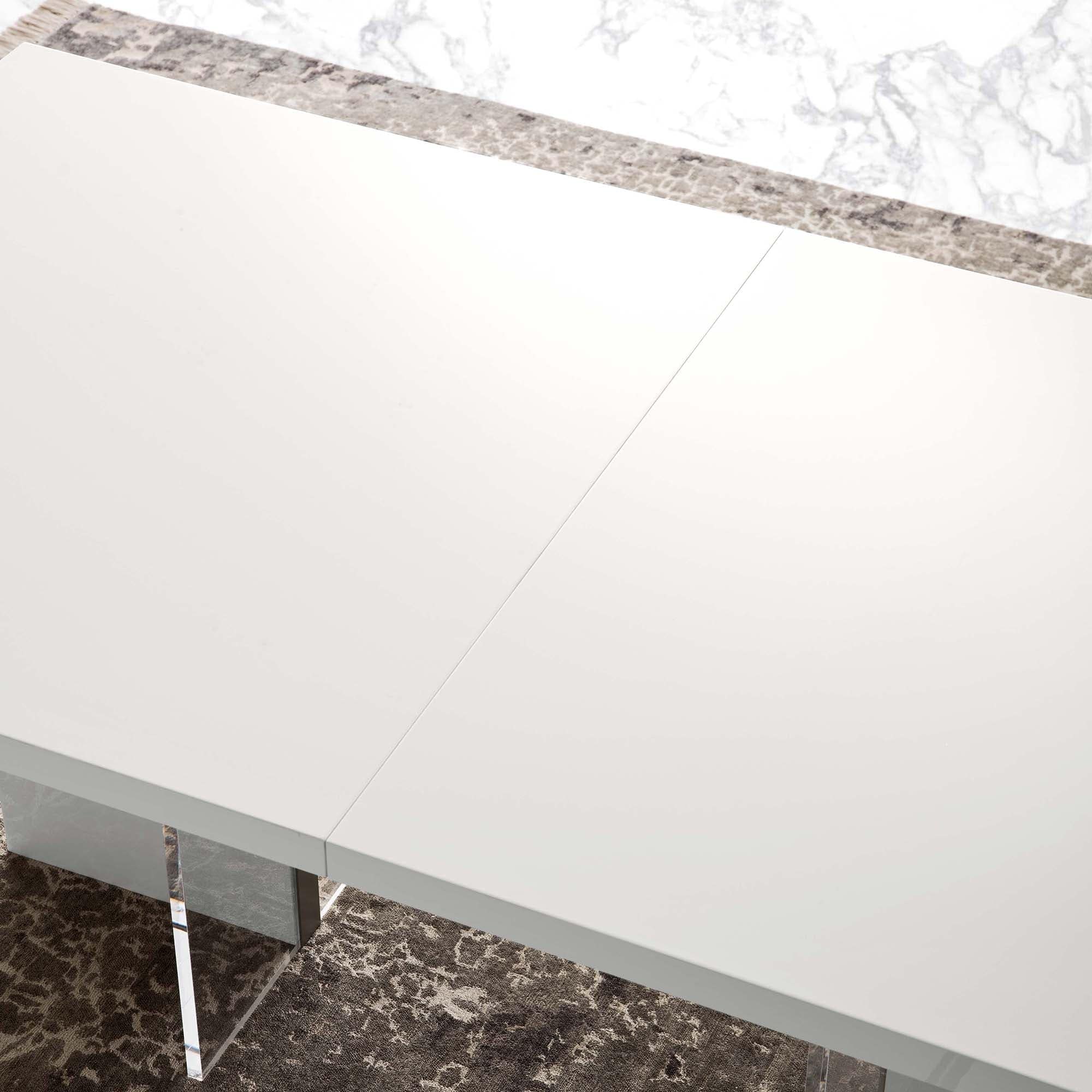 160cm Ext. Dining Table (Extends to 210cm)In White High Gloss