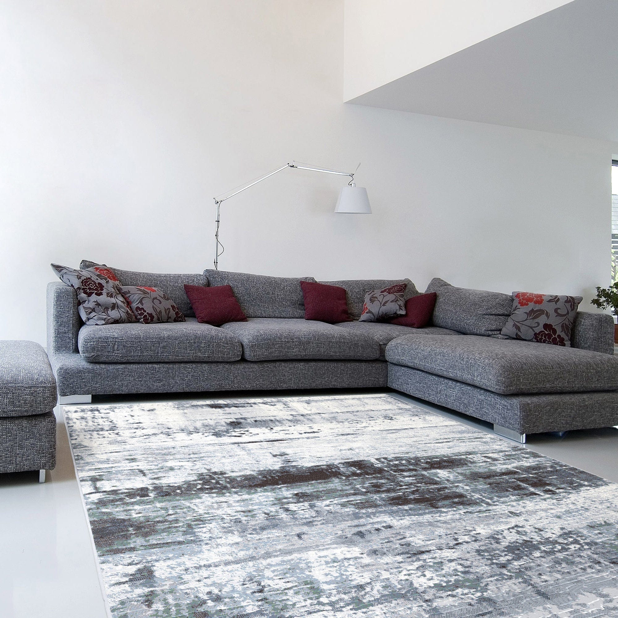 Galleria - Patterned Blue Rug