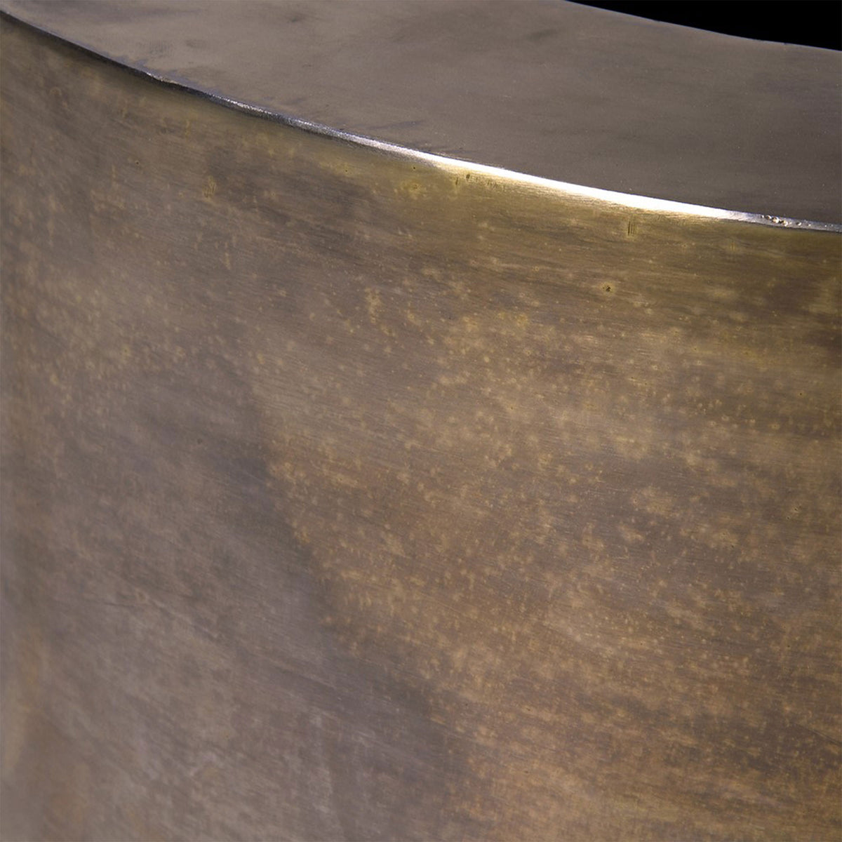 Oculus - Metal Planter, Gold