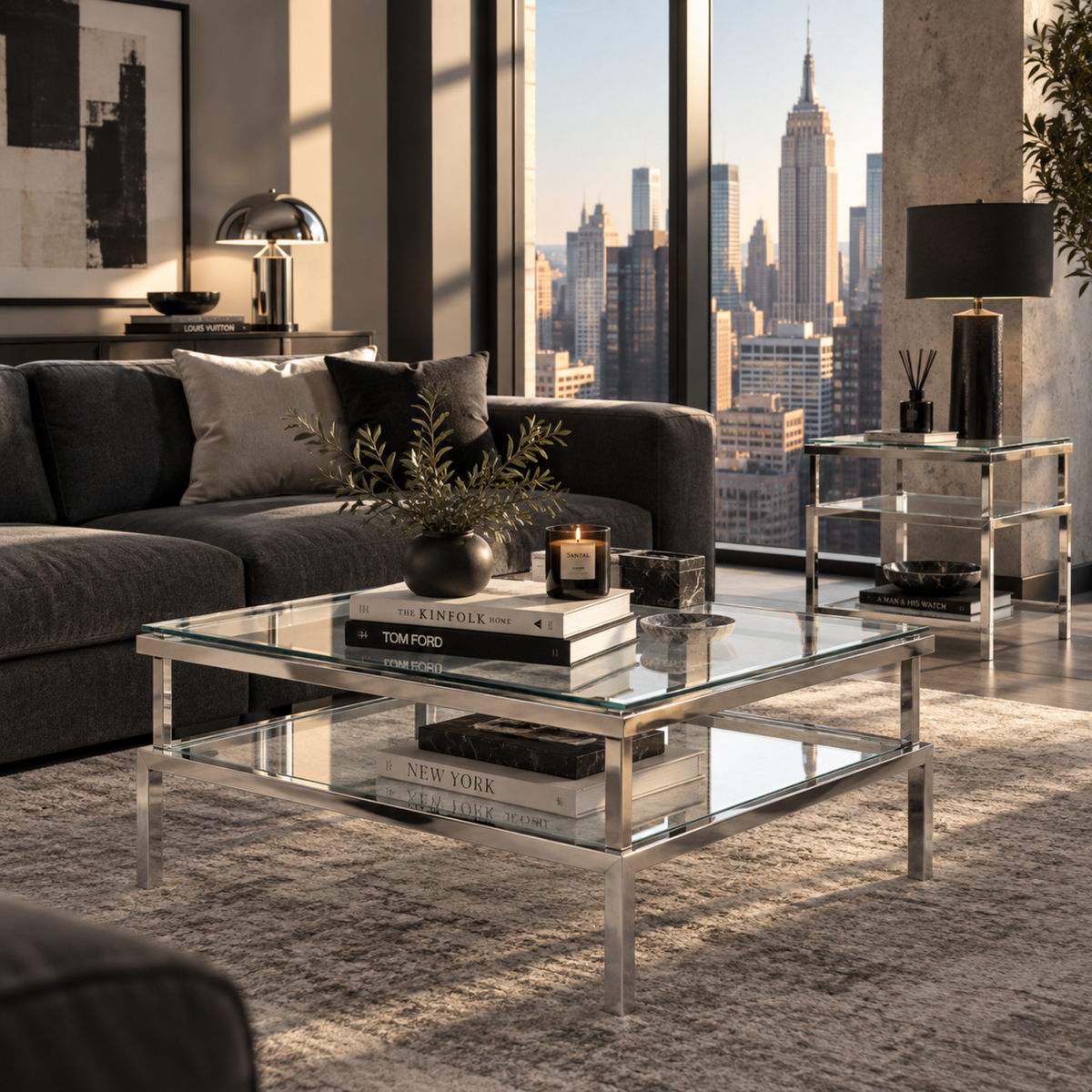 Grant - Glass Side Table