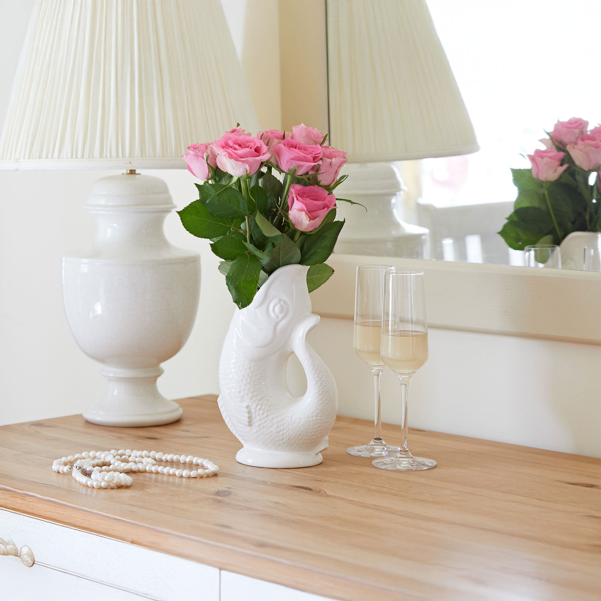 Gurgly Cotton White - Jug