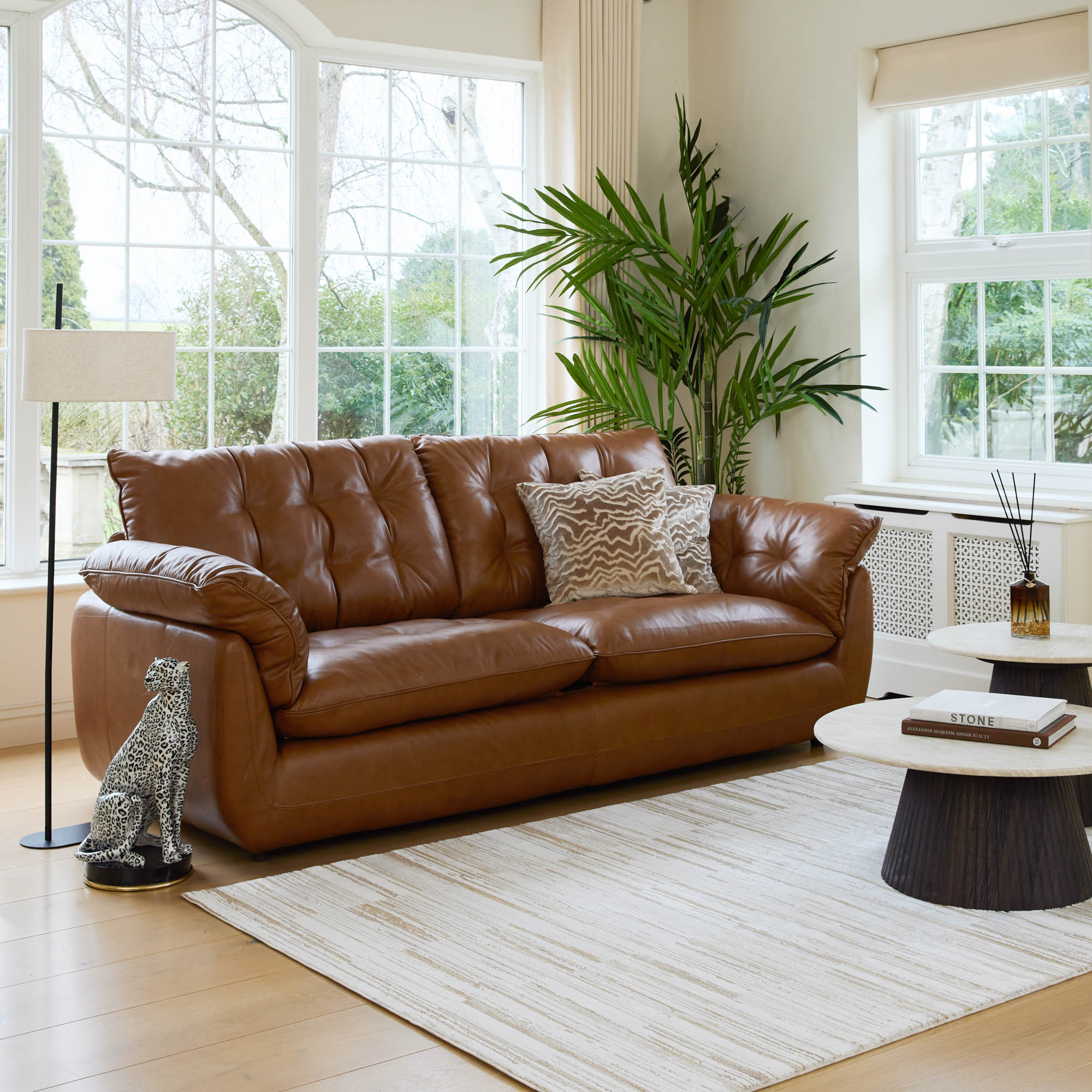 Houston - 2.5 Compact Seat Sofa, Leather