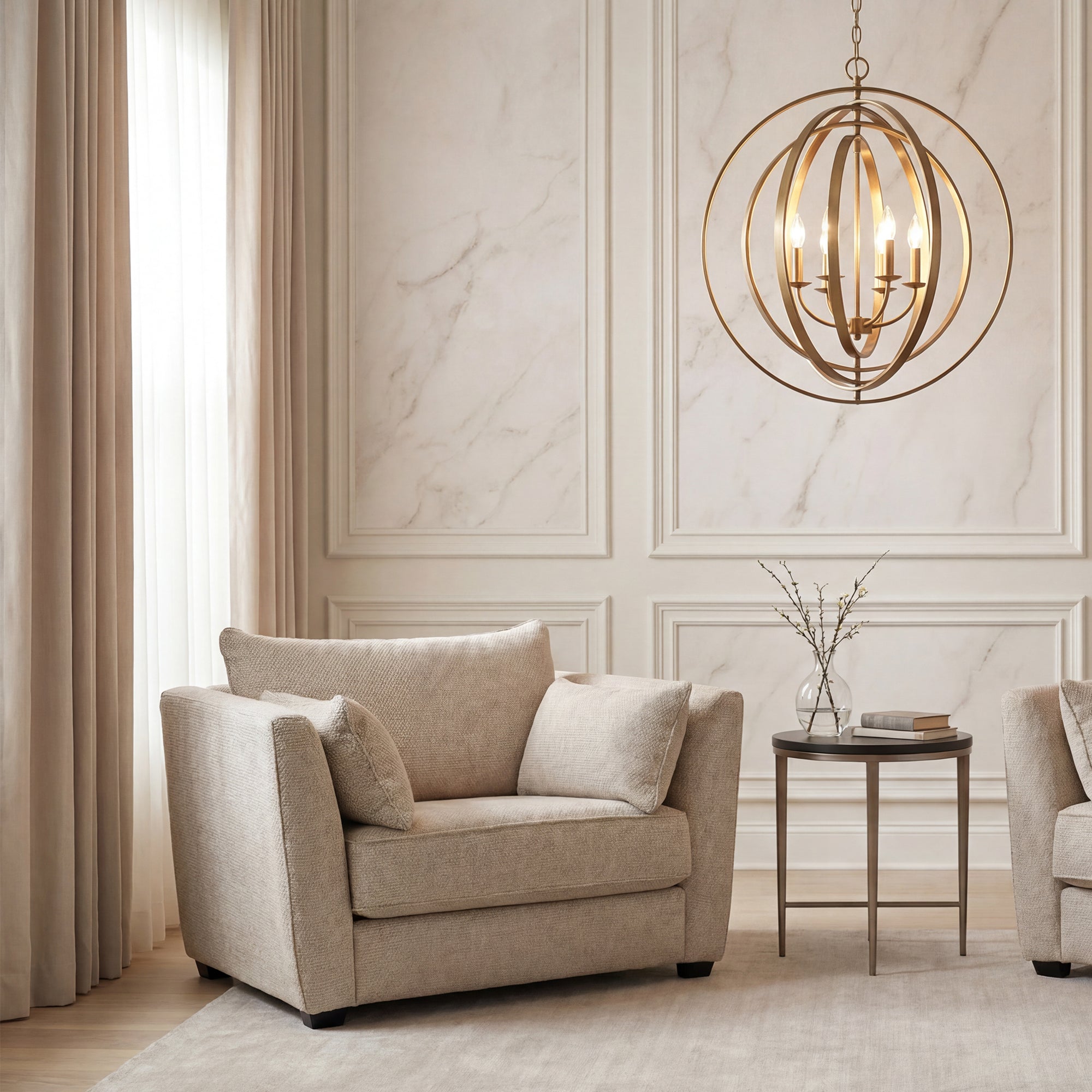 Duresta Maxime - Grand Standard Back Chair, Fabric
