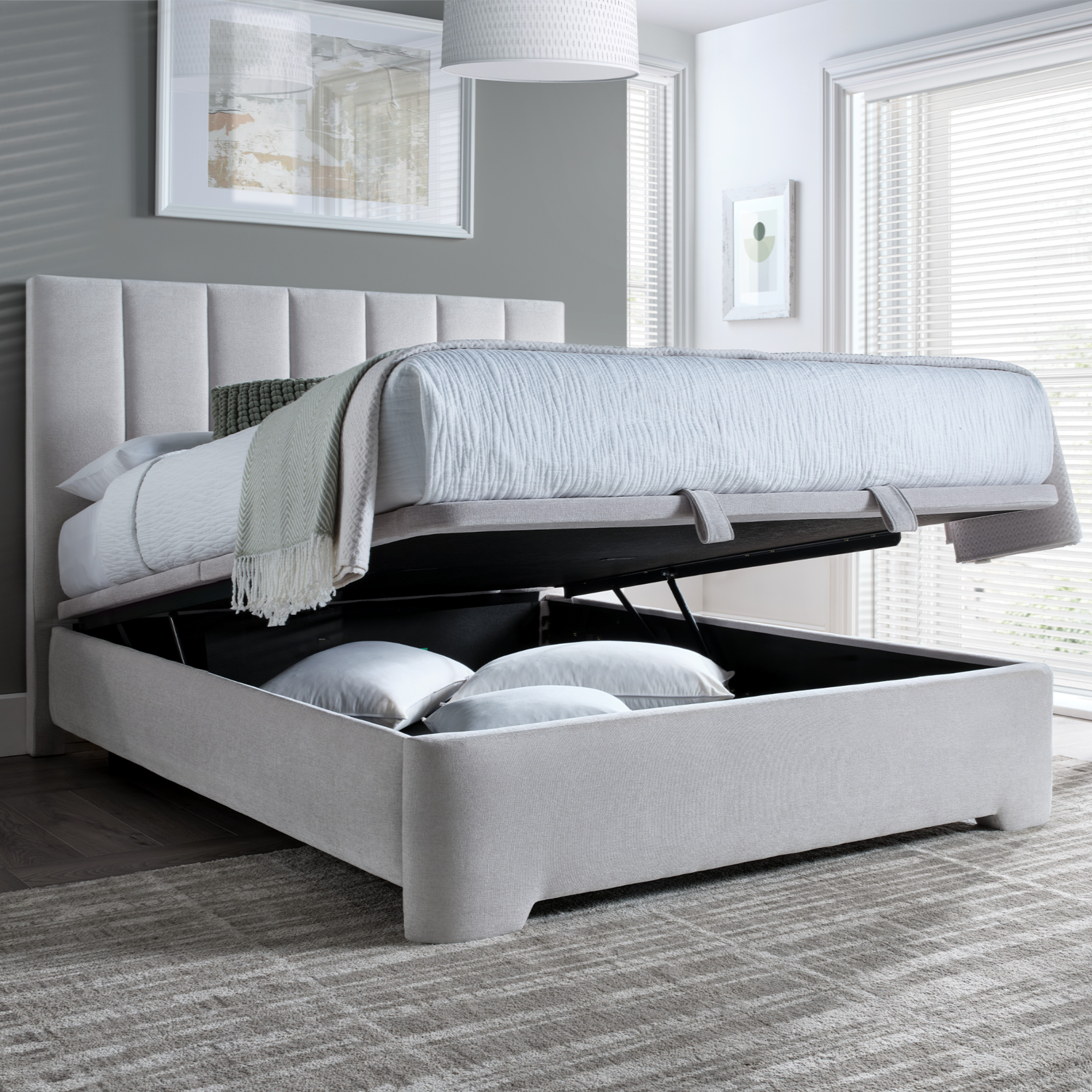 Theo - Ottoman Bed Frame Muskat Clay