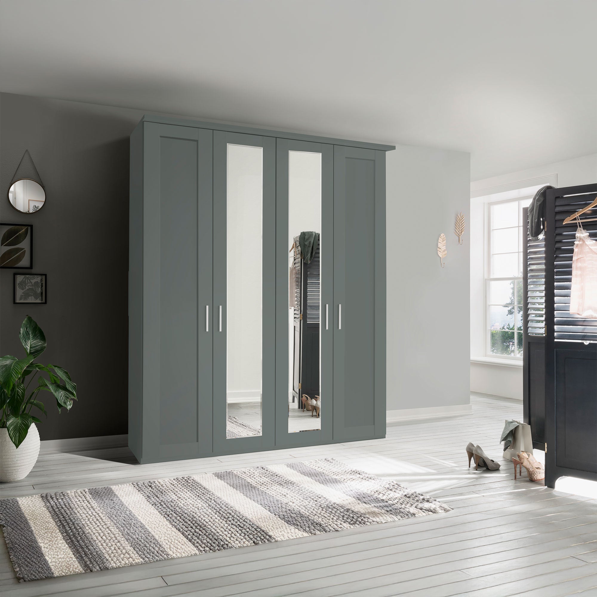 Milton - 4 Door Wardrobe with Mirrors