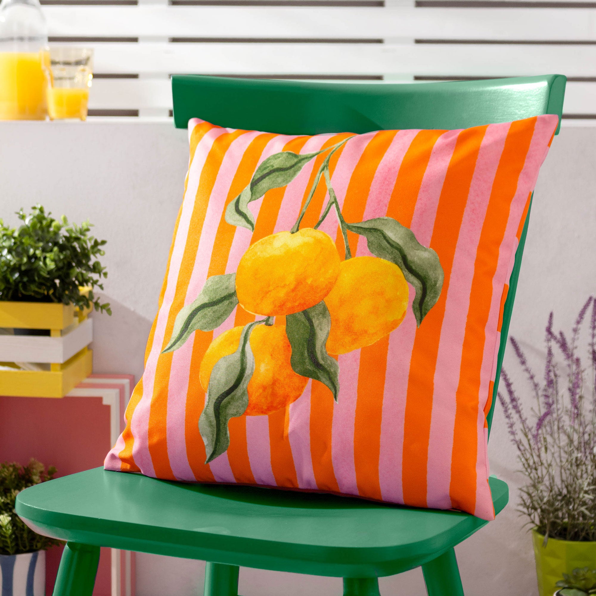 Oranges - Orange Outdoor Cushion 43x43cm