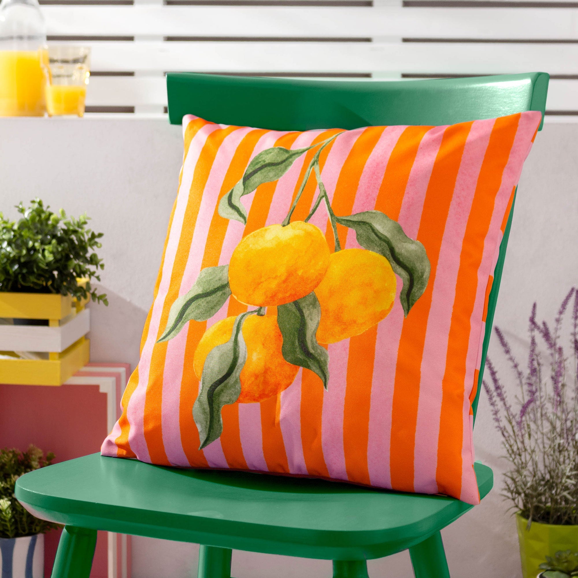 Oranges - Orange Outdoor Cushion 43x43cm
