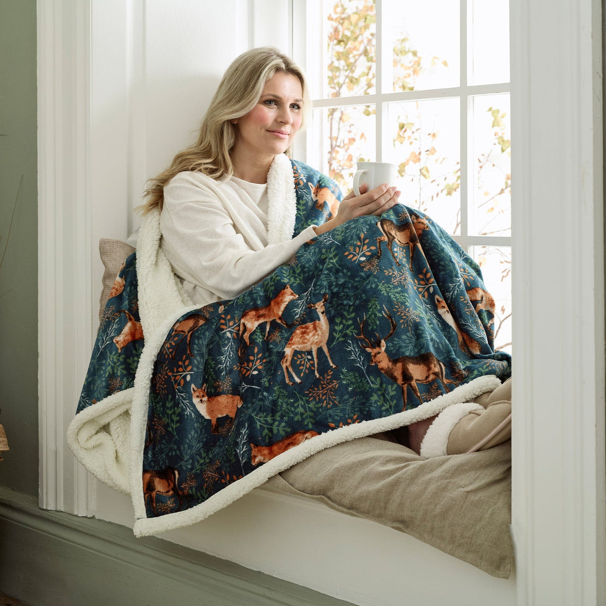 Fairfield Fox & Deer - Electric Blanket 140x180cm