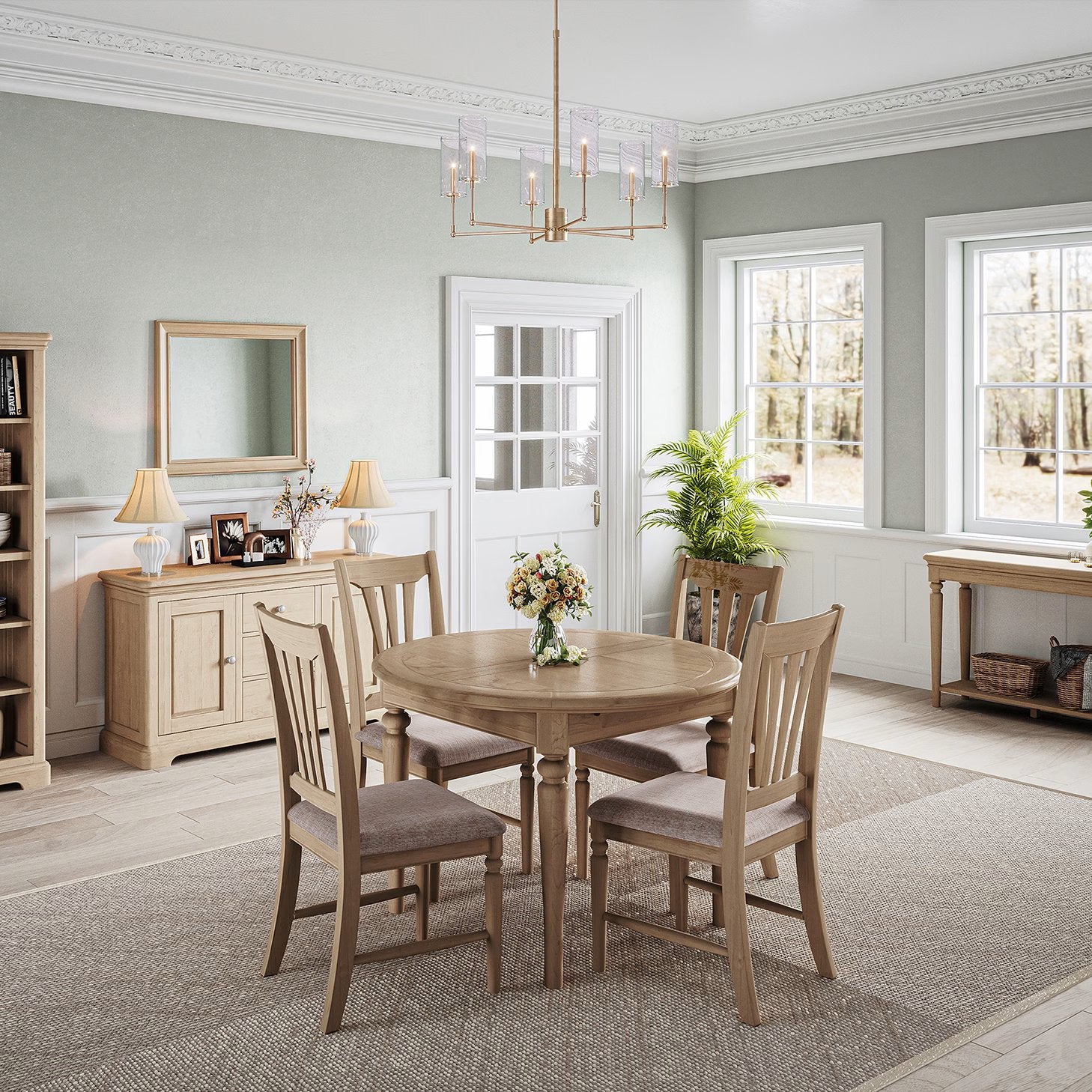 Sidmouth - Oak Extending Dining Table, Round