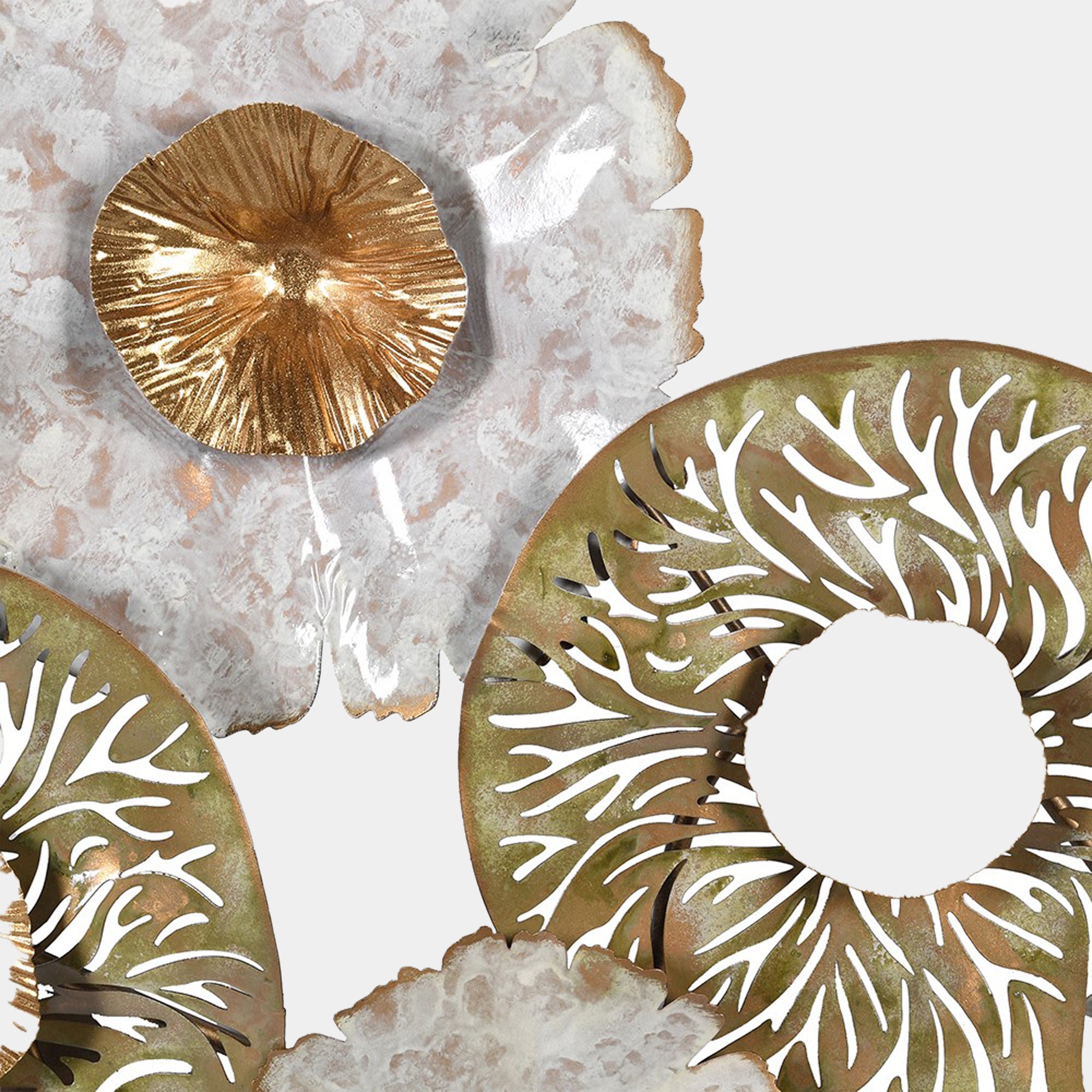 Golden Flourish - Metal Wall Art